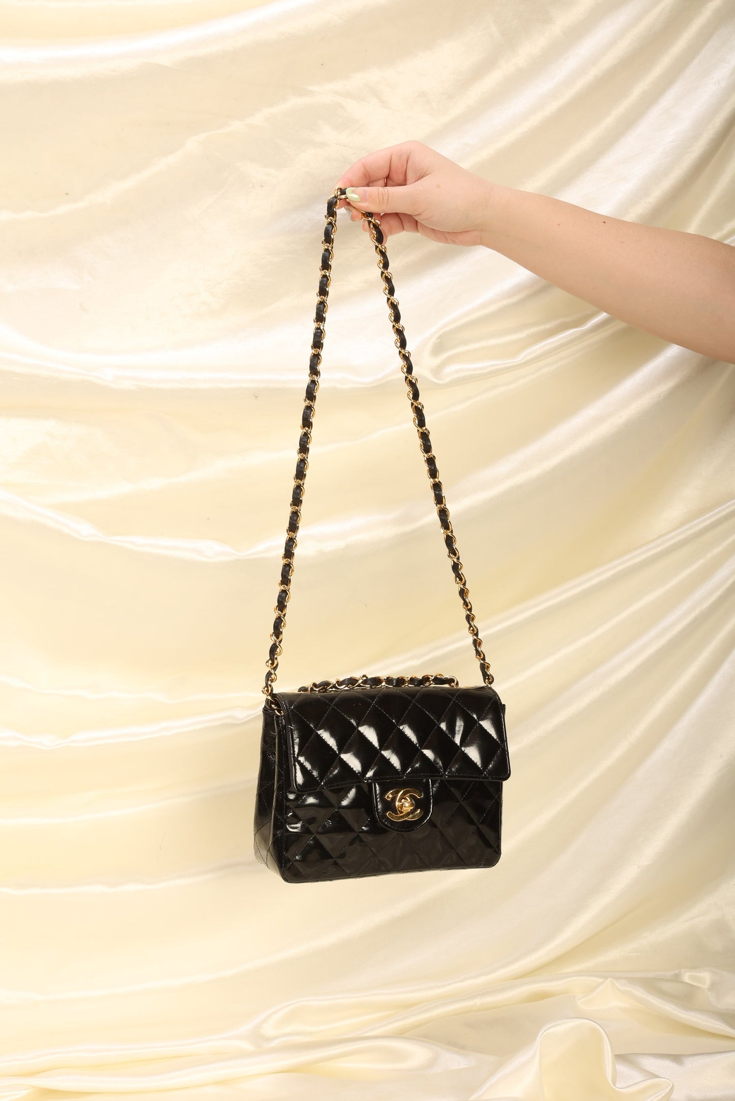 Chanel Patent Mini Square Flap
