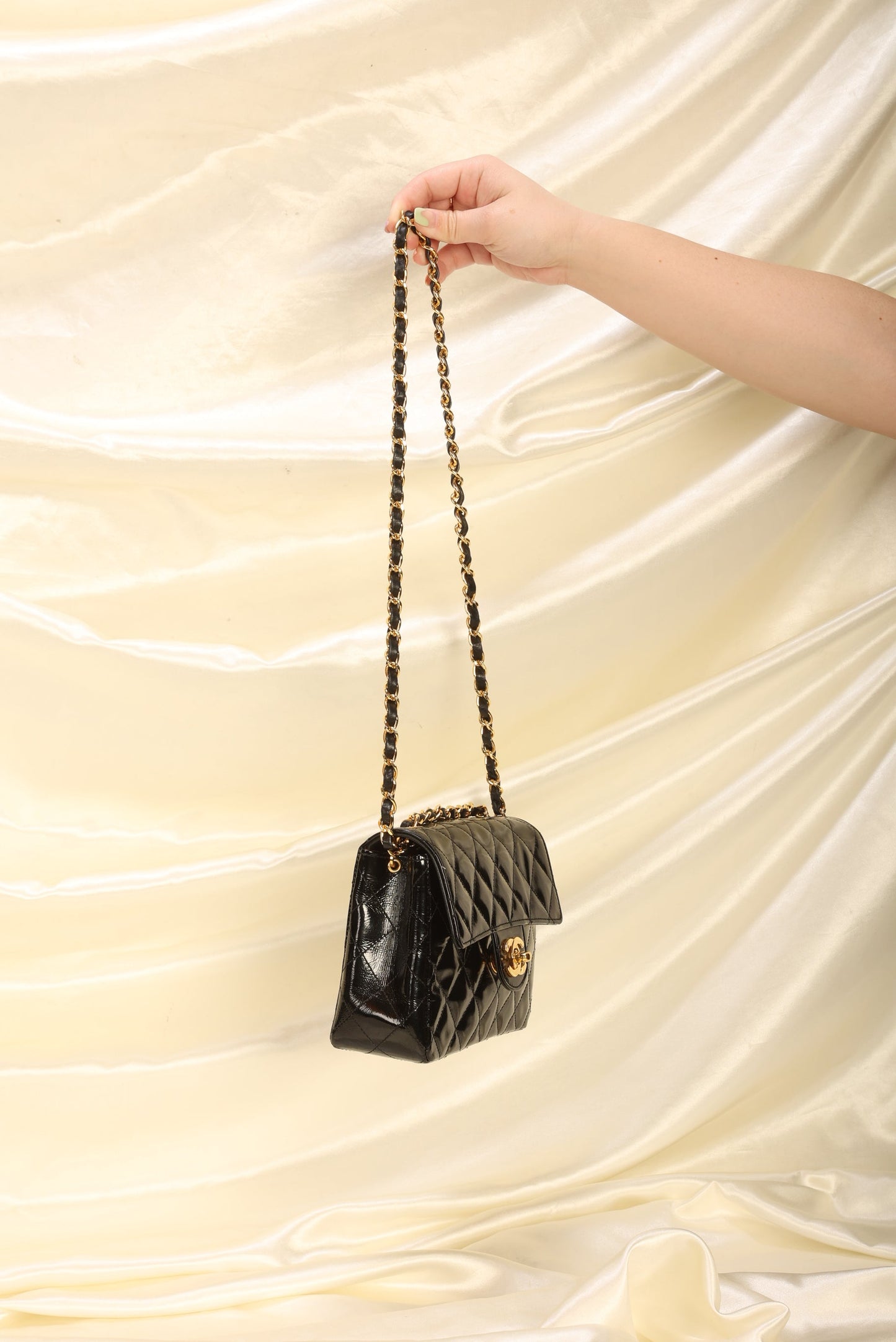 Chanel Patent Mini Square Flap