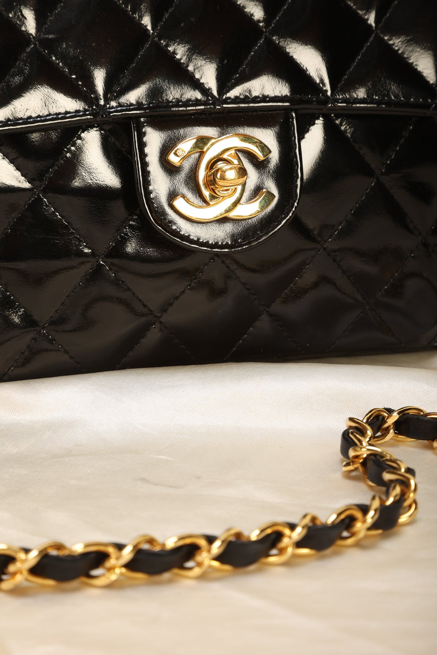 Chanel Patent Mini Square Flap