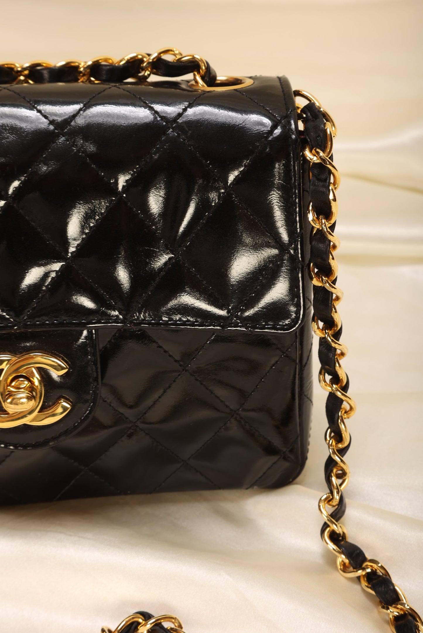 Chanel Patent Mini Square Flap