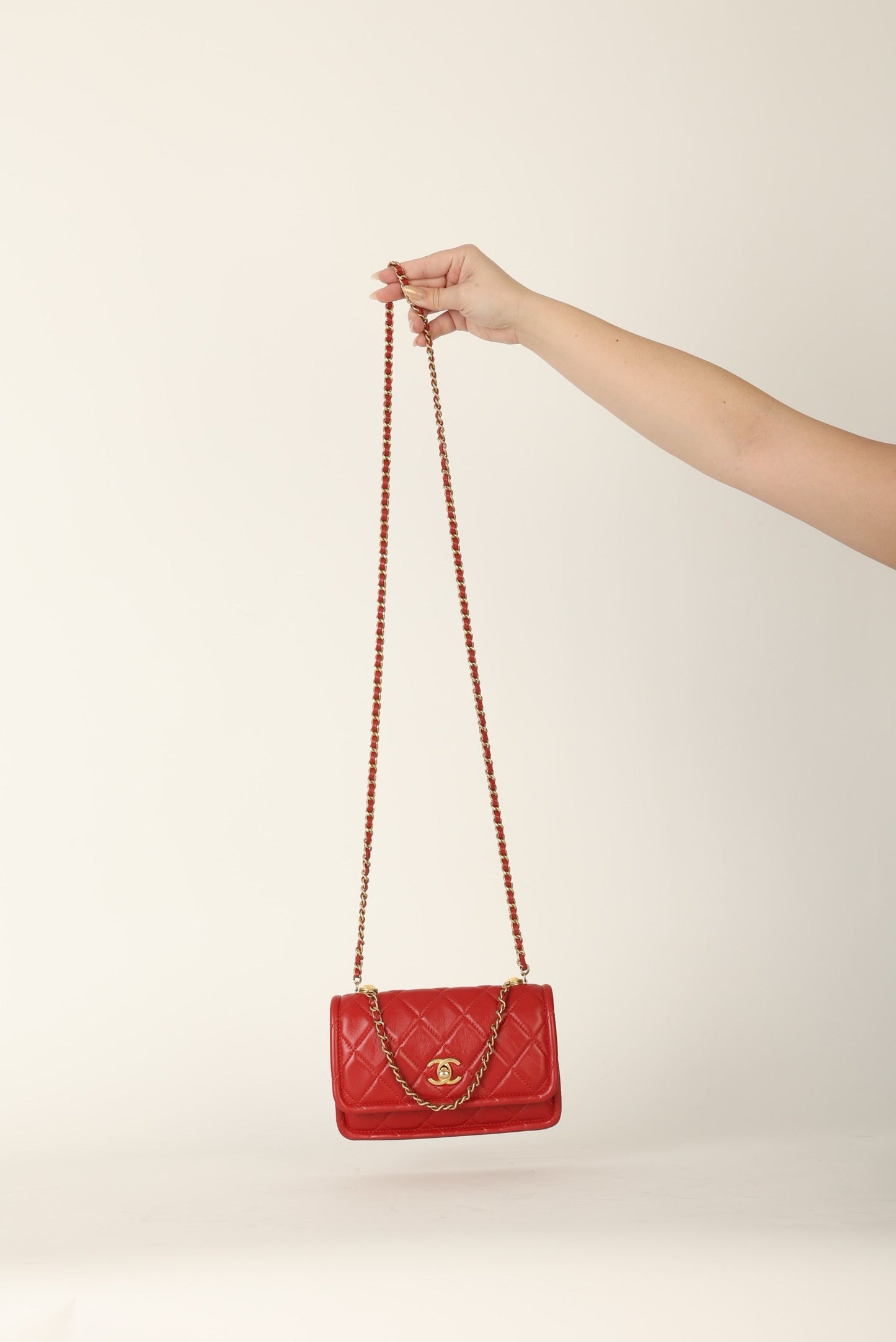 Chanel 2020 Calfskin Chain Flap