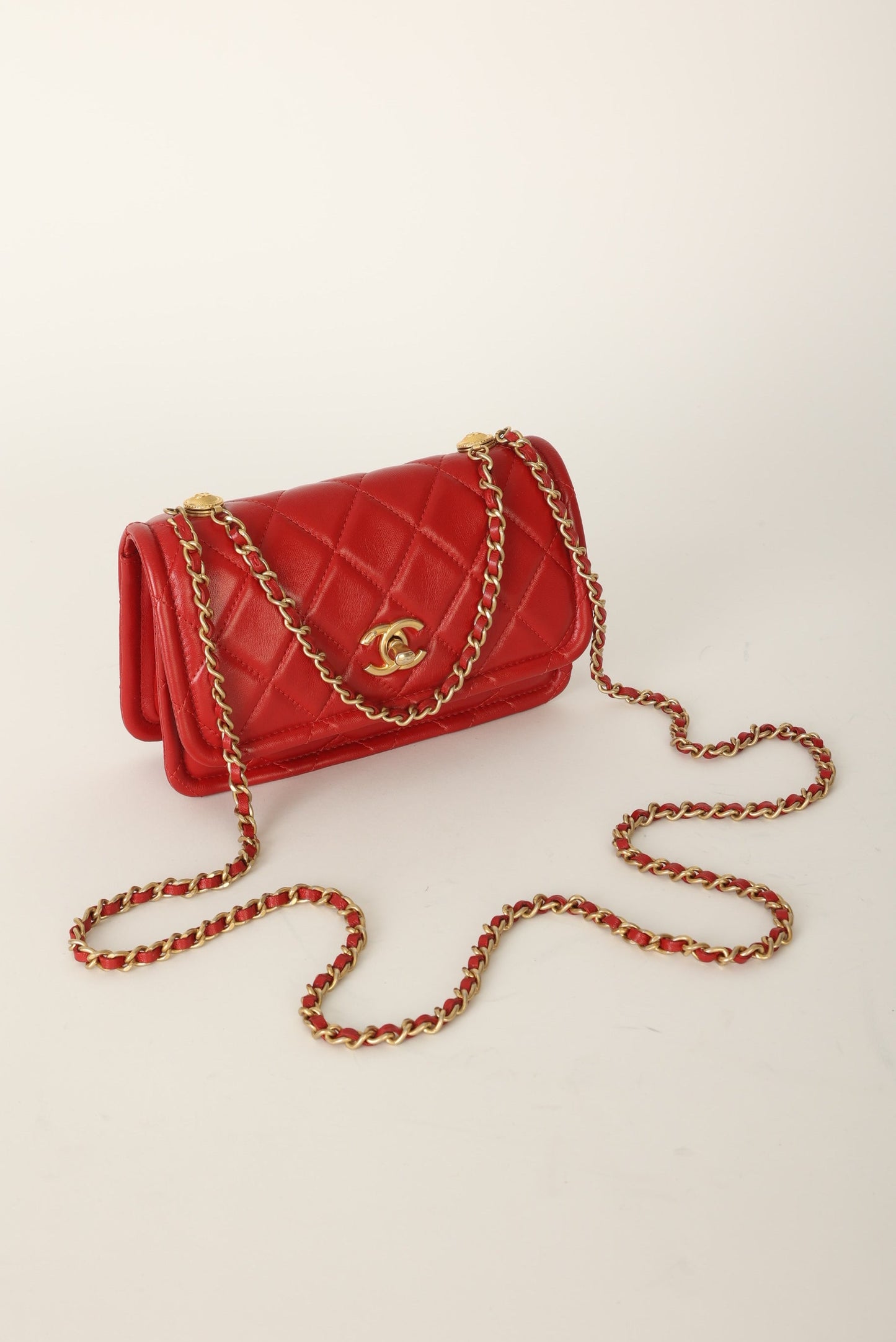 Chanel 2020 Calfskin Chain Flap