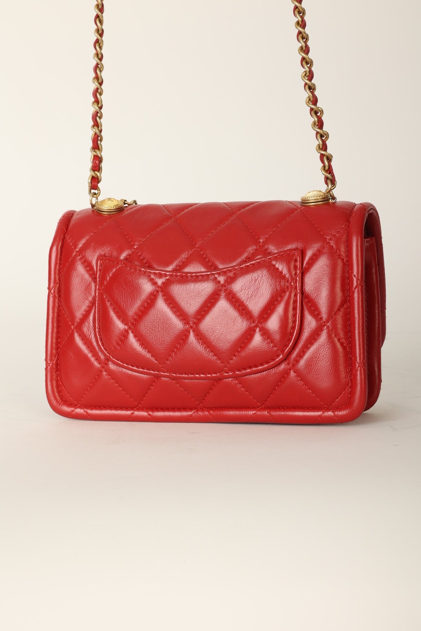 Chanel 2020 Calfskin Chain Flap