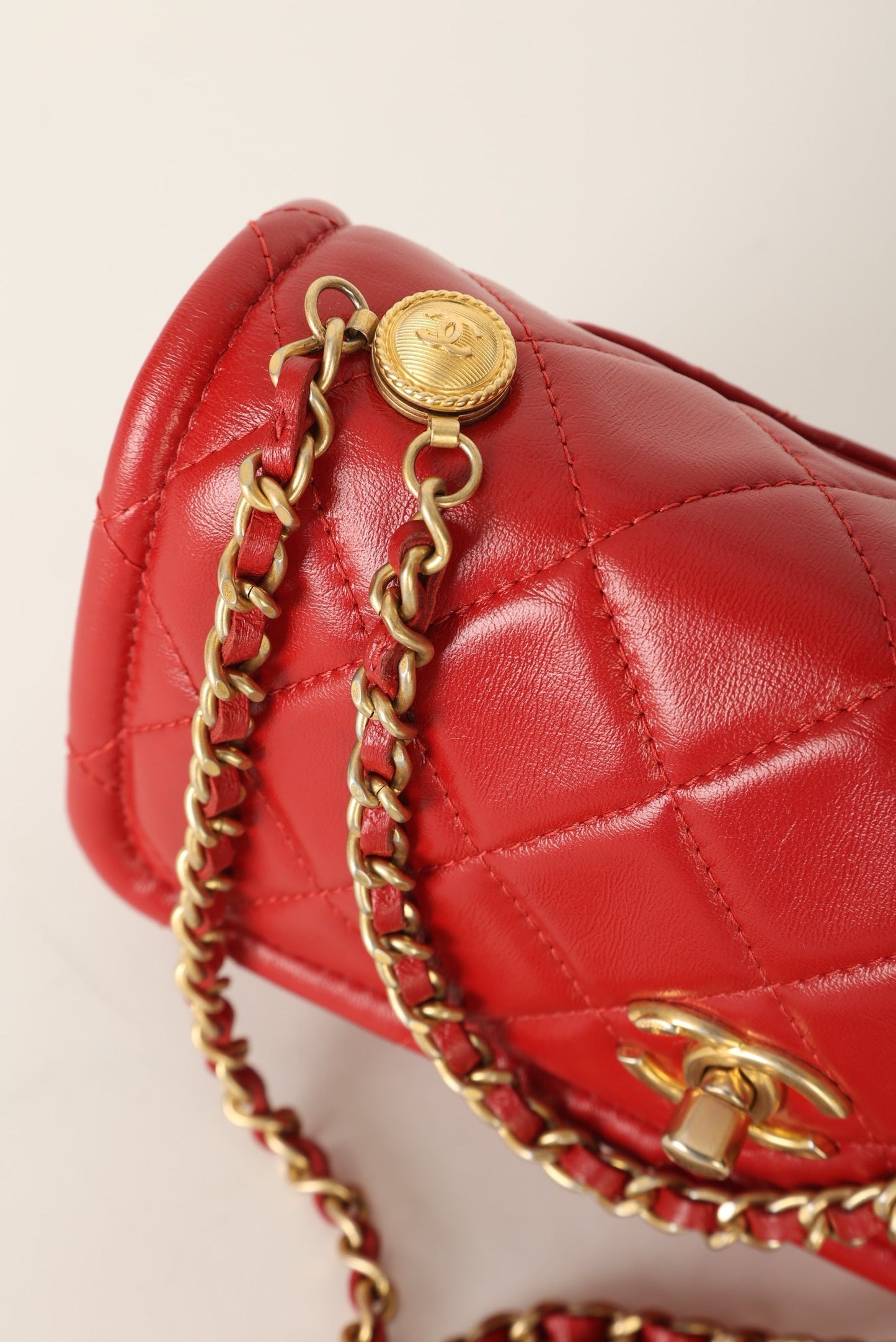 Chanel 2020 Calfskin Chain Flap