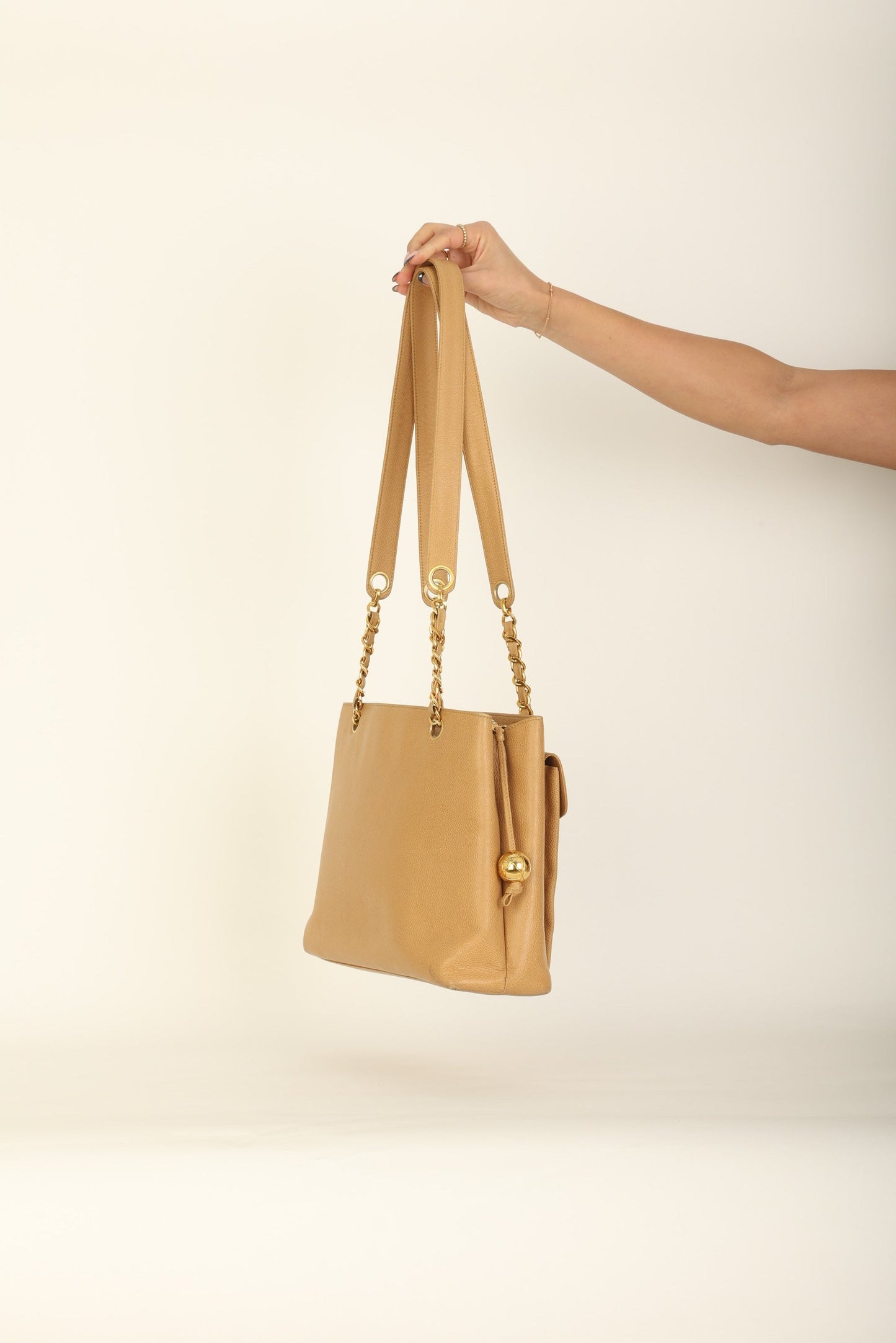 Chanel Caviar Turnlock Tote