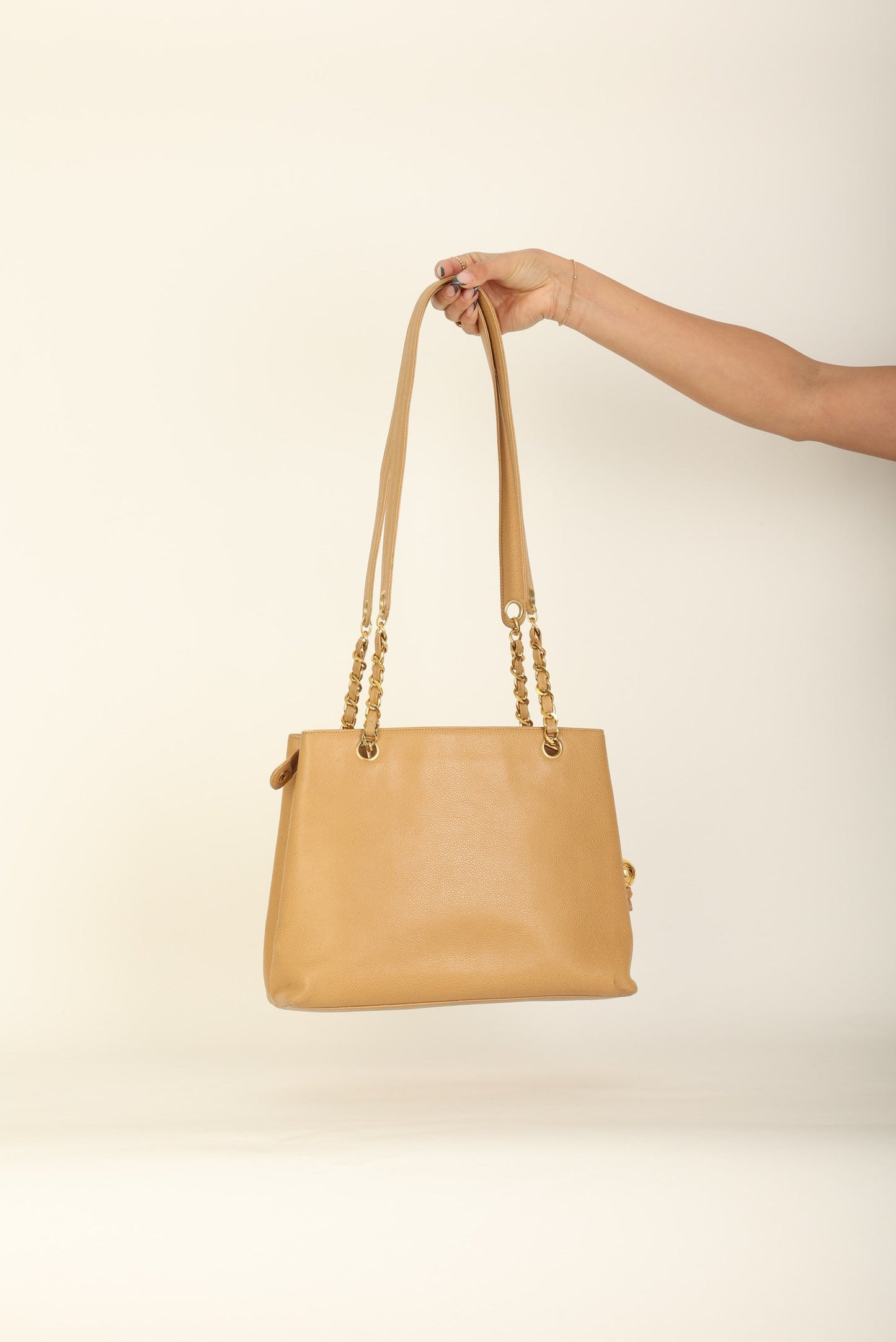 Chanel Caviar Turnlock Tote