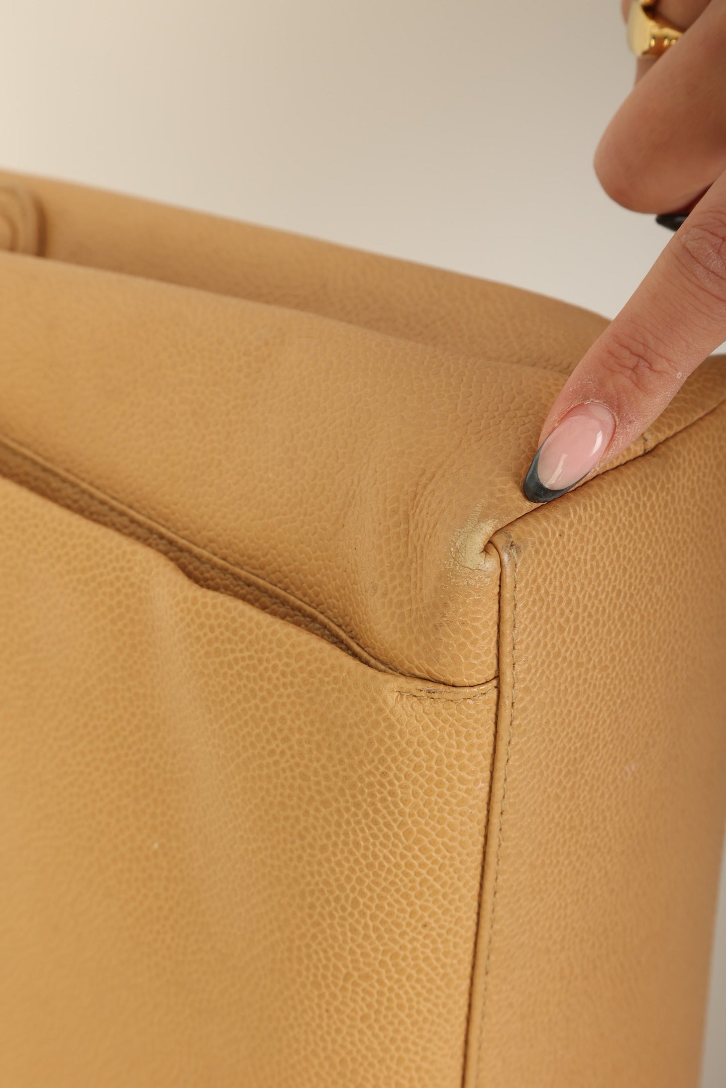 Chanel Caviar Turnlock Tote