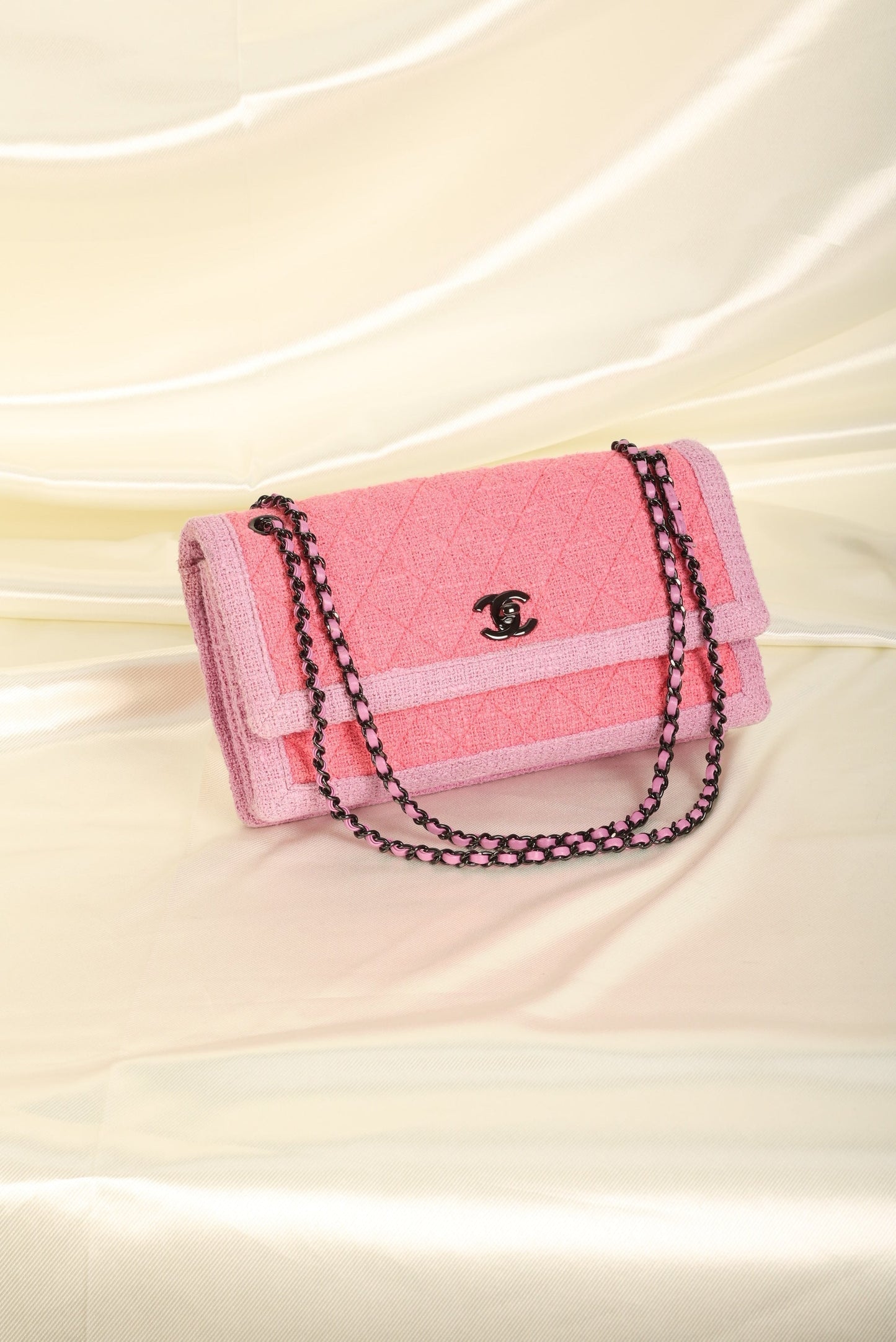 Chanel 2016 Two-Tone Tweed Flap Bag