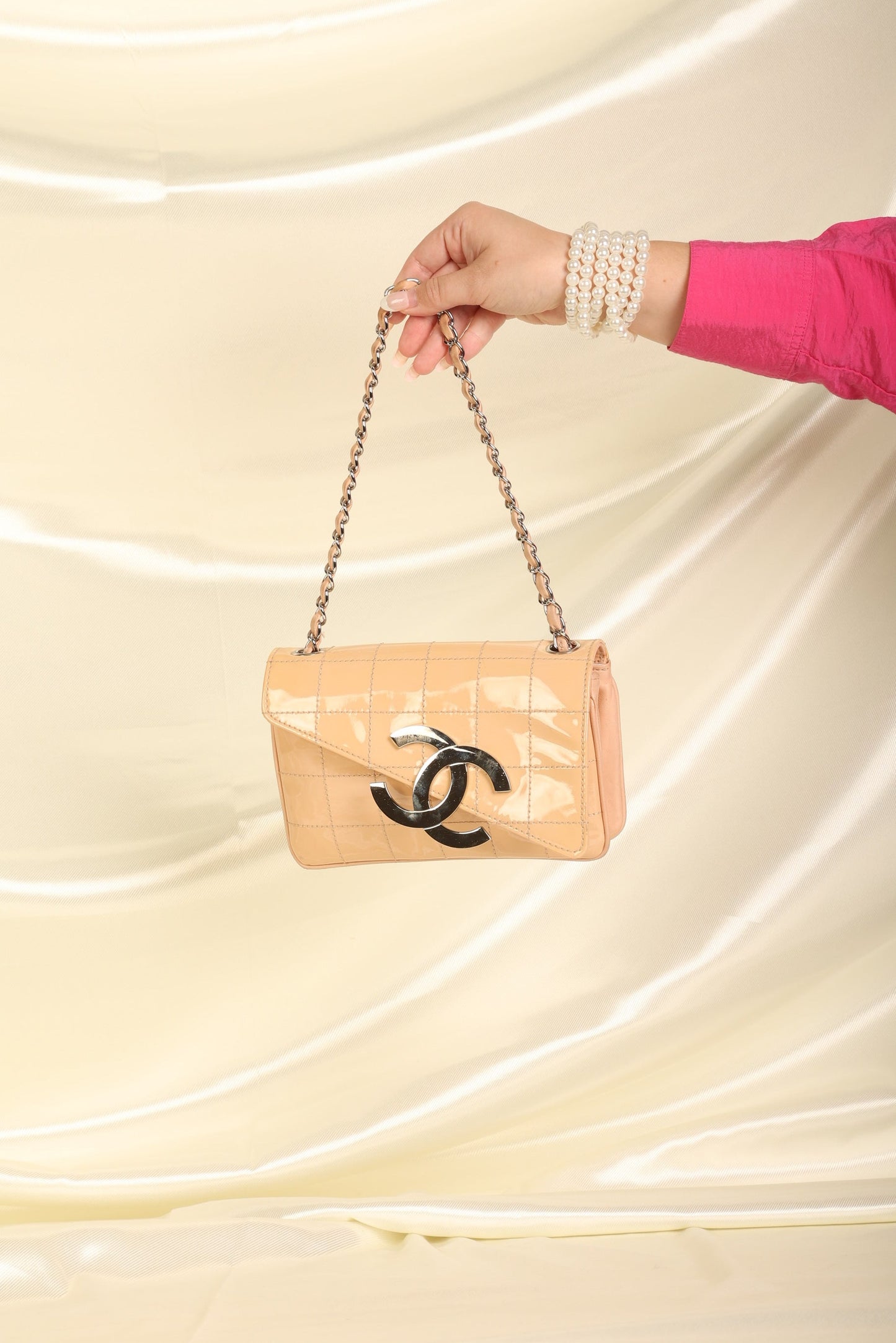 Chanel Patent Mini Diagonal Pochette