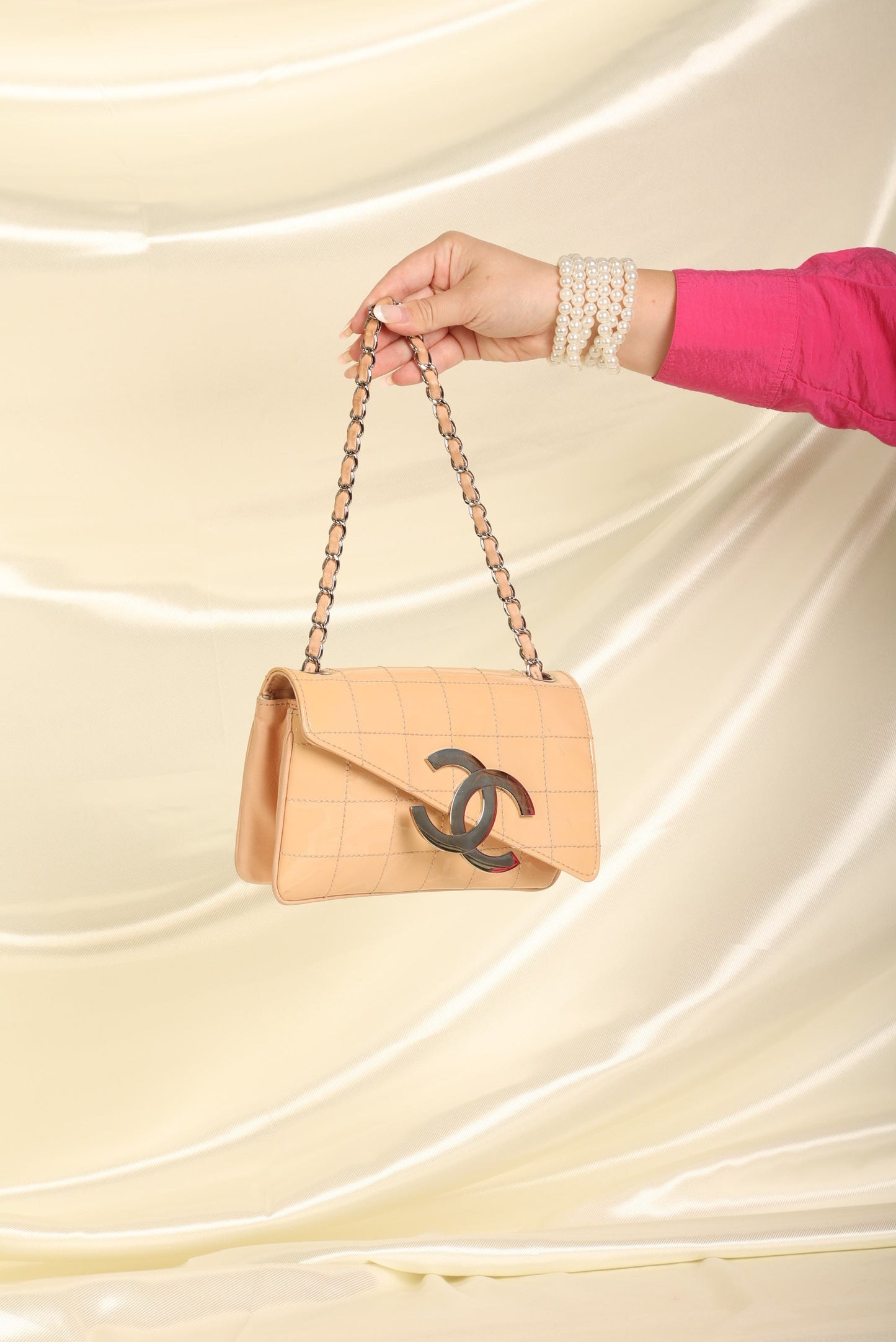 Chanel Patent Mini Diagonal Pochette