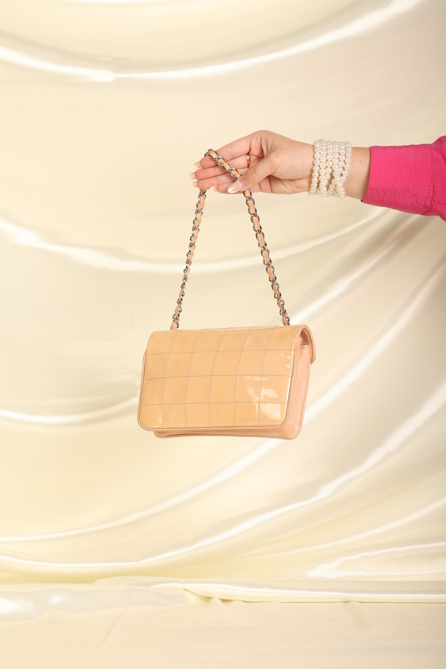 Chanel Patent Mini Diagonal Pochette