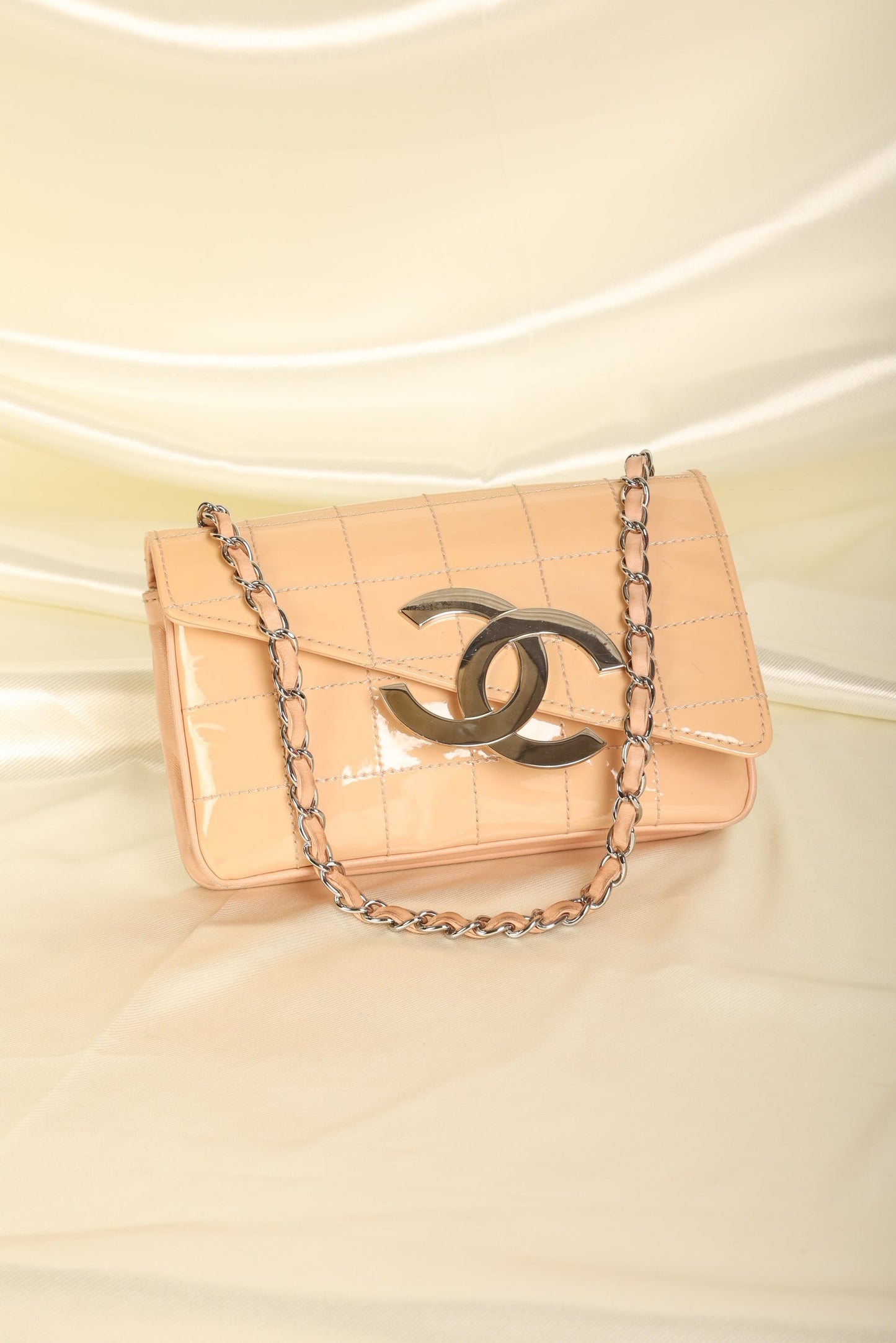 Chanel Patent Mini Diagonal Pochette