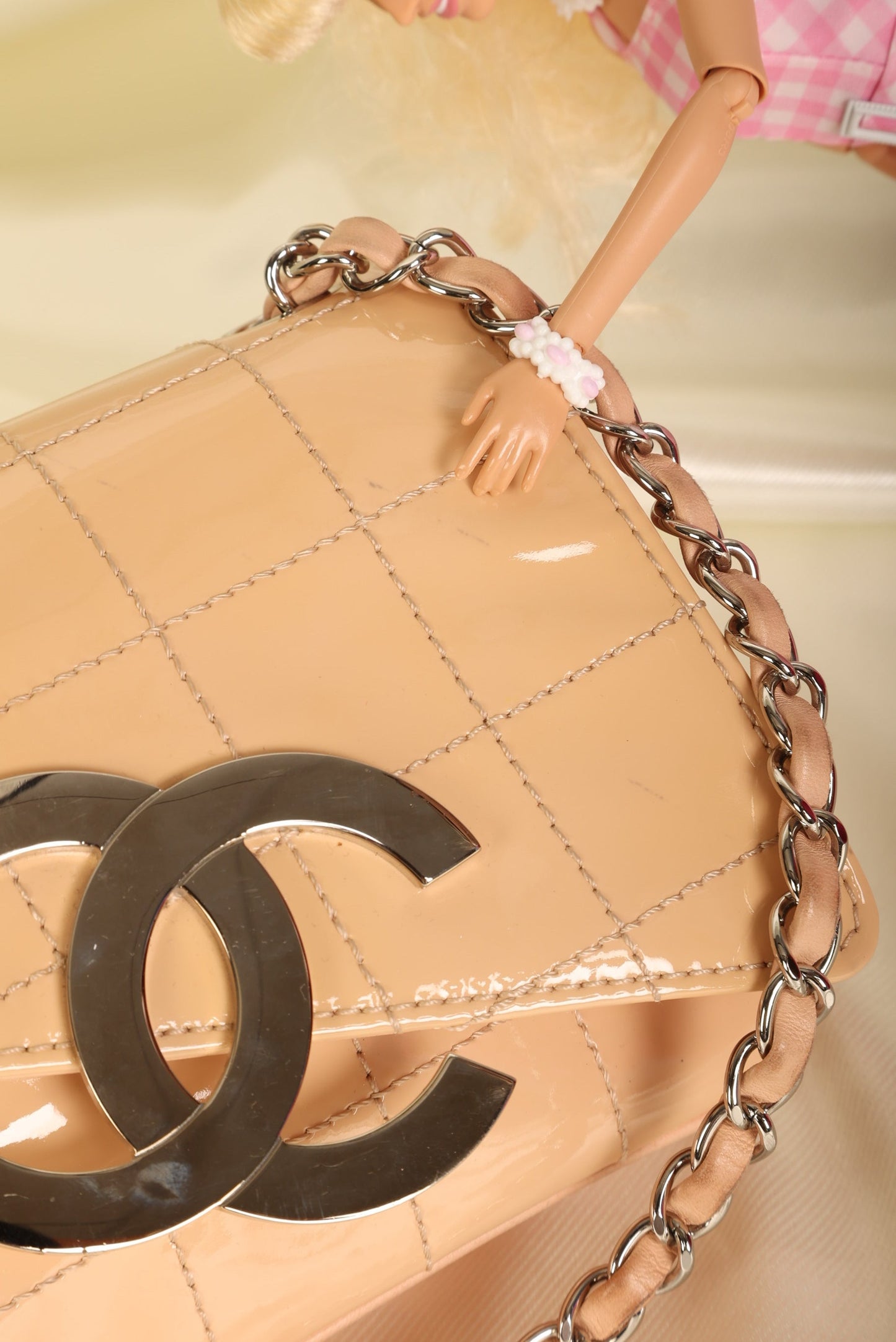 Chanel Patent Mini Diagonal Pochette