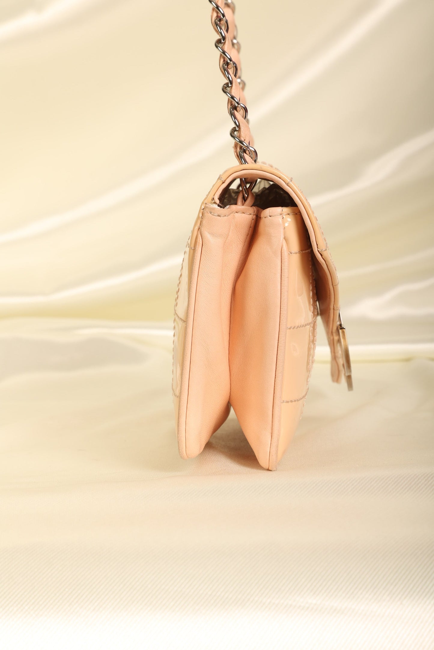 Chanel Patent Mini Diagonal Pochette