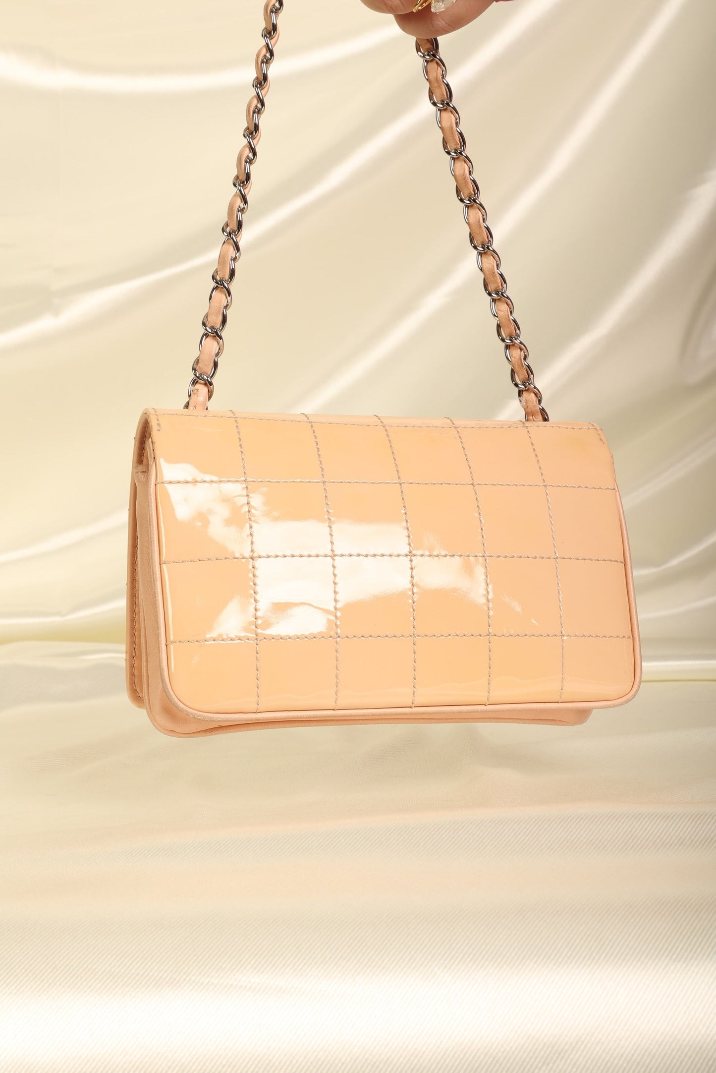 Chanel Patent Mini Diagonal Pochette