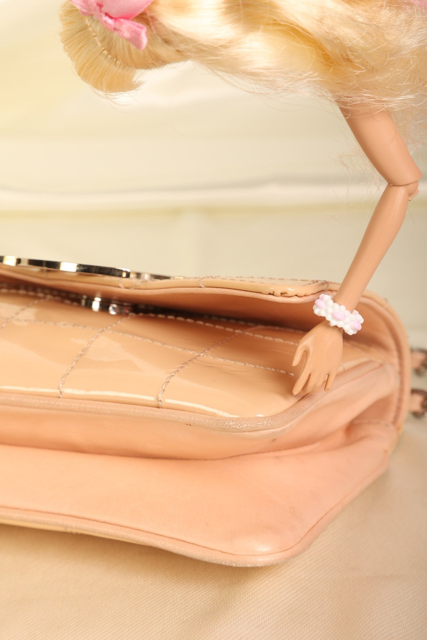 Chanel Patent Mini Diagonal Pochette