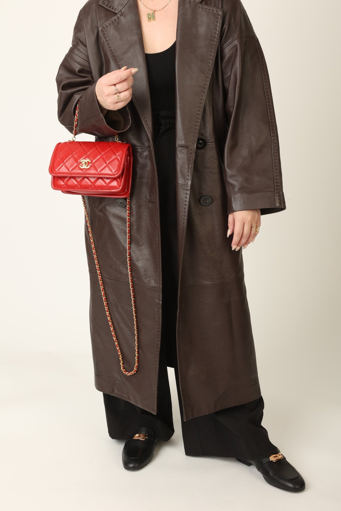 Chanel 2020 Calfskin Chain Flap