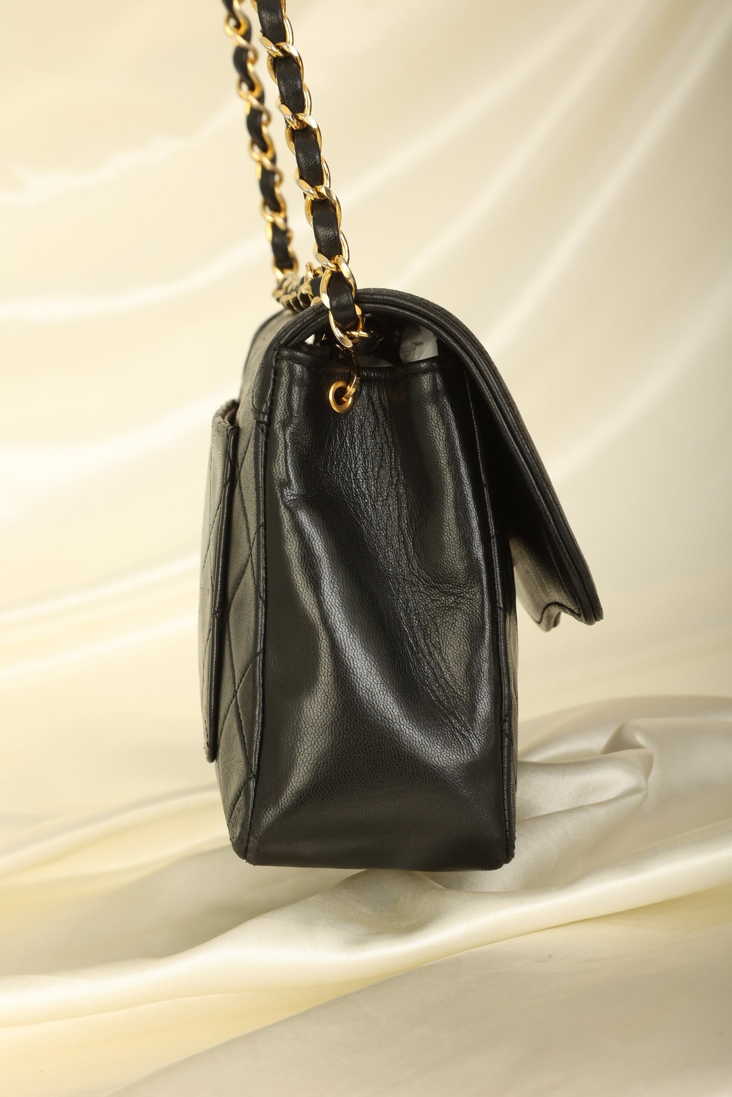 Extremely Rare Chanel 1989 Lambskin Trapezoid Flap with Wallet