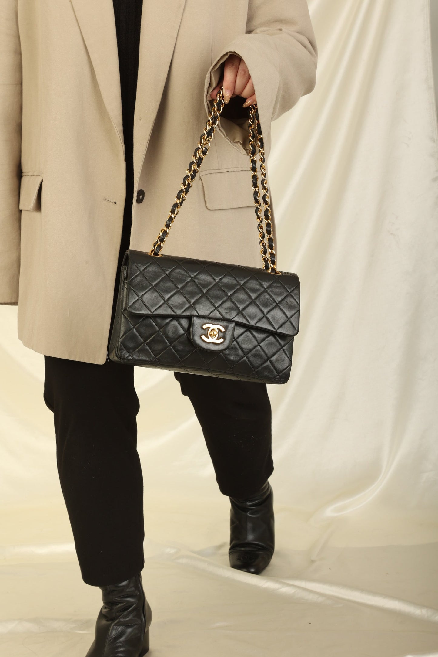 Chanel 1989 Lambskin Small Double Flap
