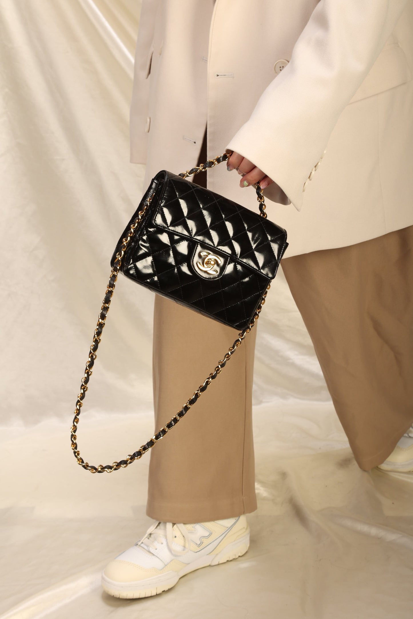Chanel Patent Mini Square Flap