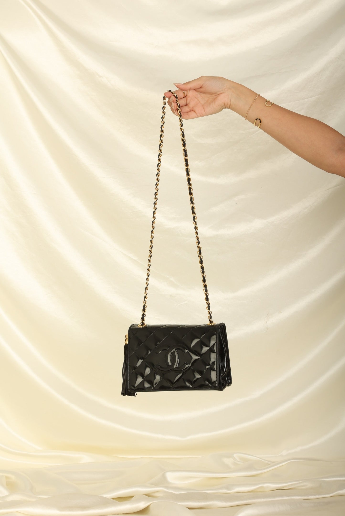 Chanel Patent Timeless Mini Full Flap