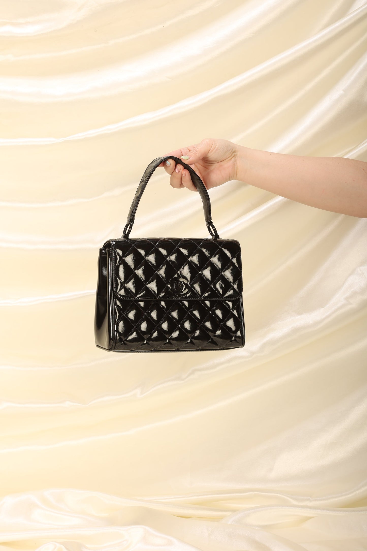 Chanel Patent Top Handle