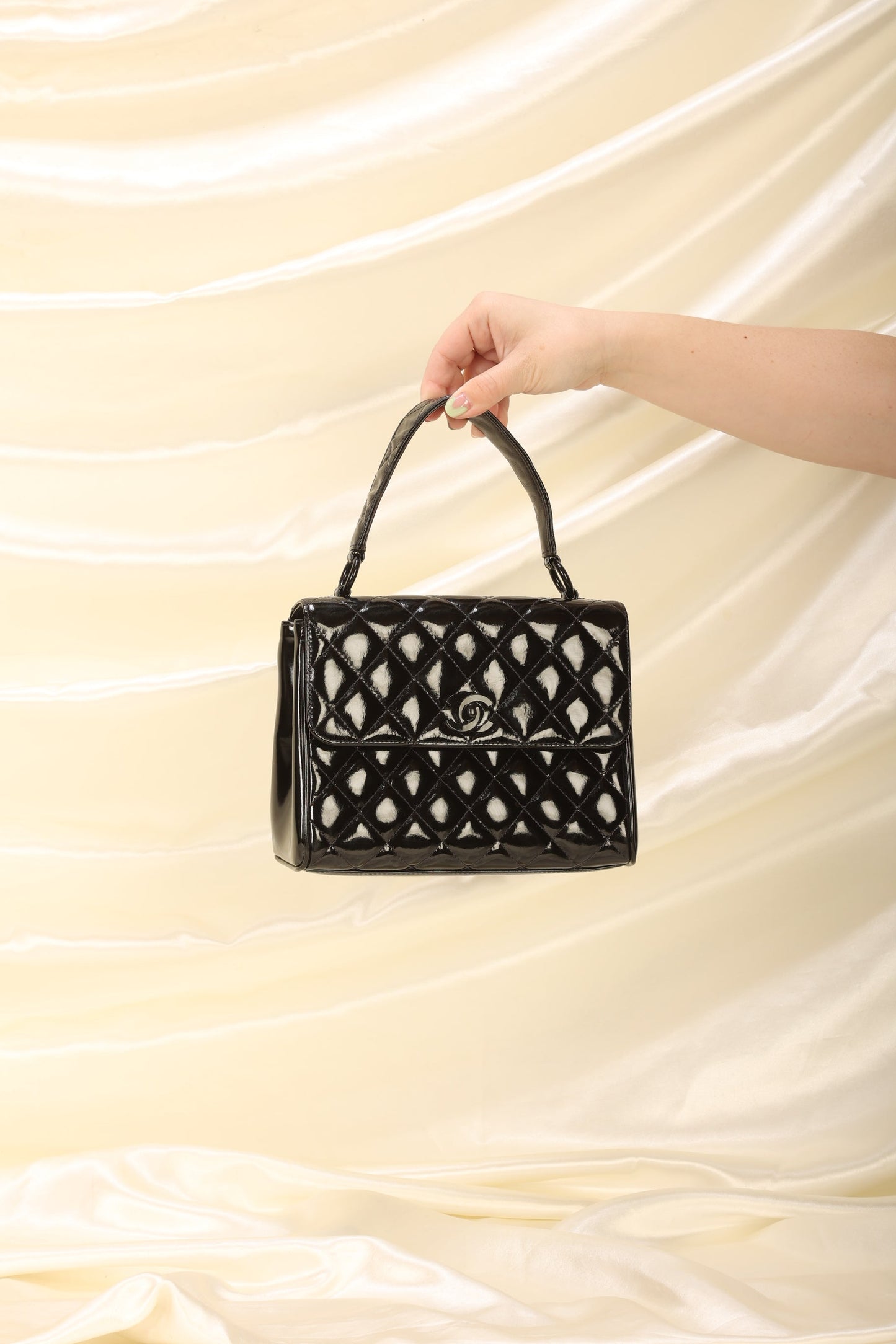 Chanel Patent Top Handle