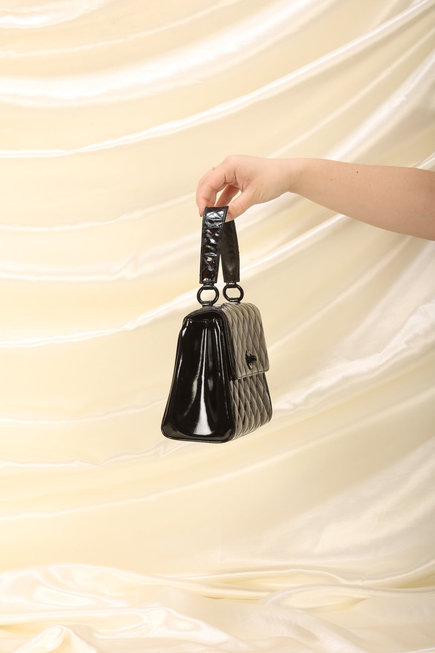Chanel Patent Top Handle