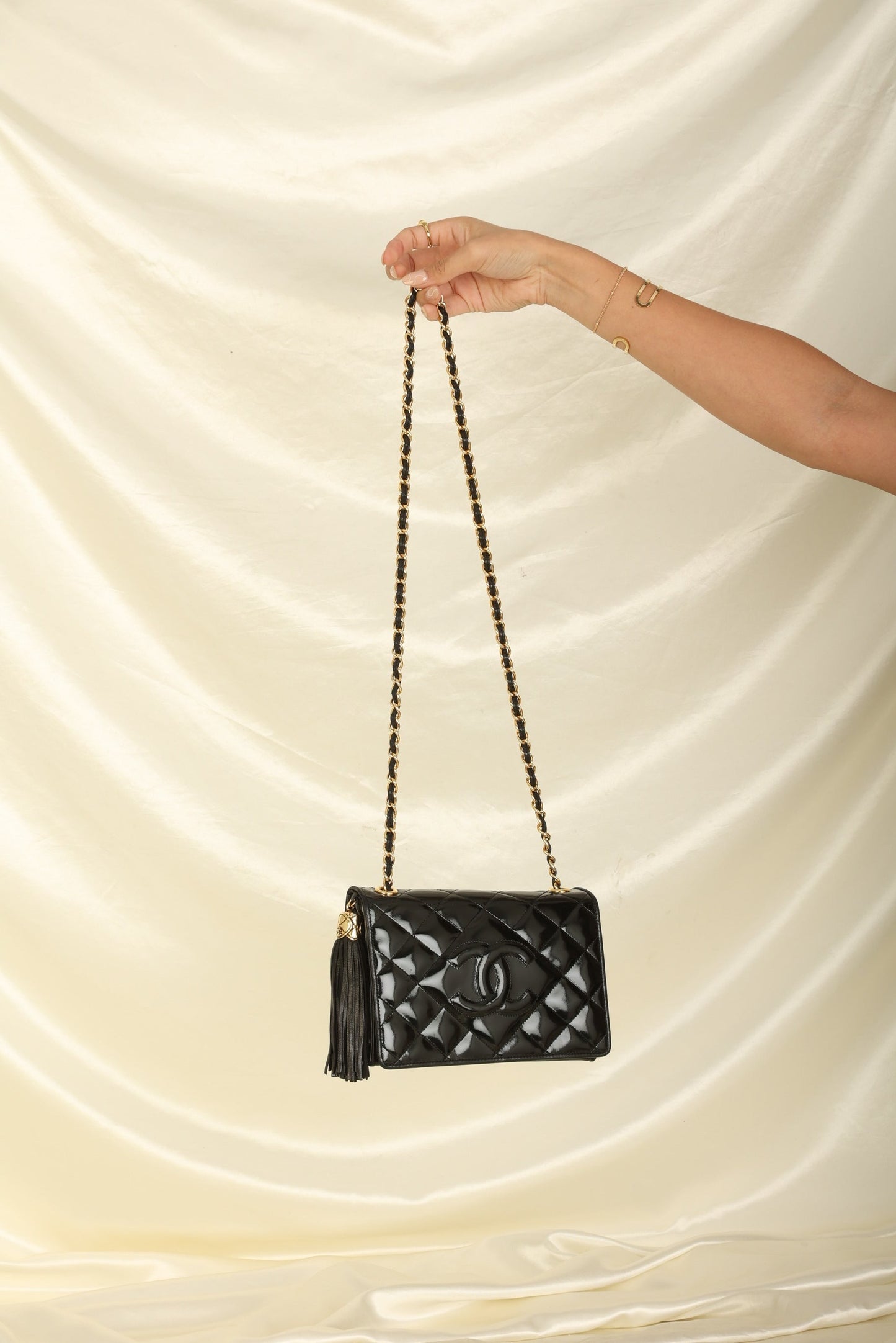 Chanel Patent Timeless Mini Full Flap