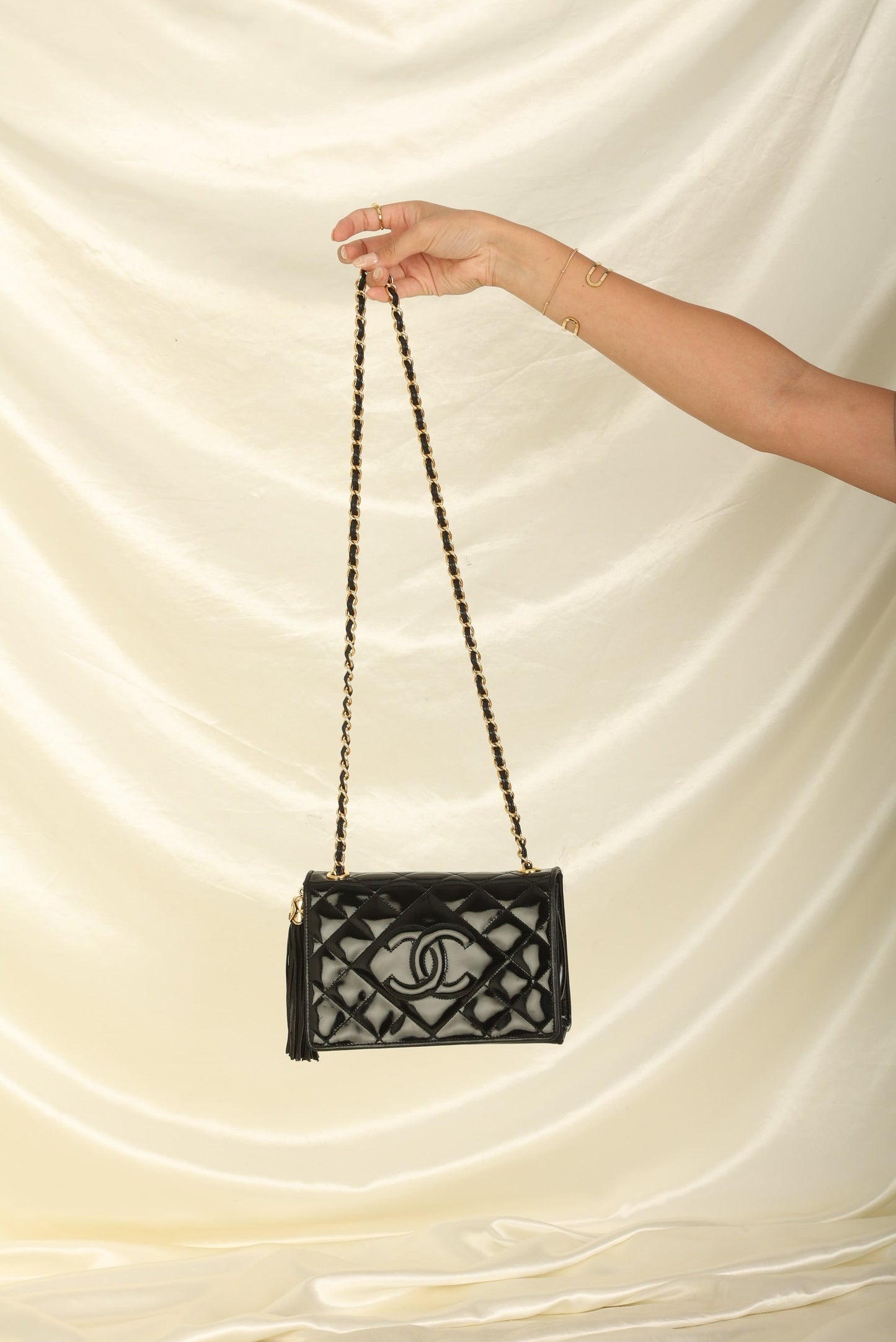 Chanel Patent Timeless Mini Full Flap