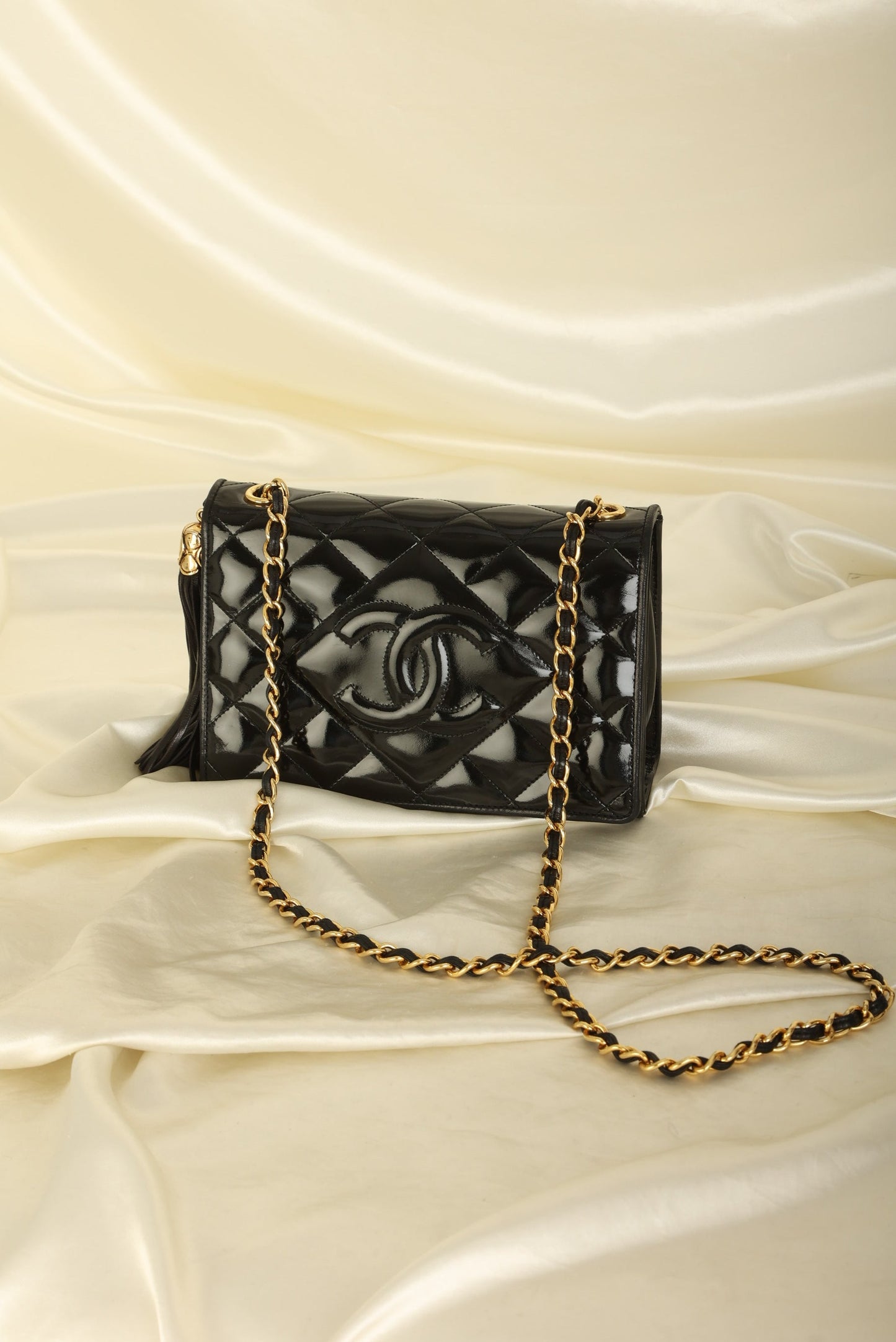 Chanel Patent Timeless Mini Full Flap