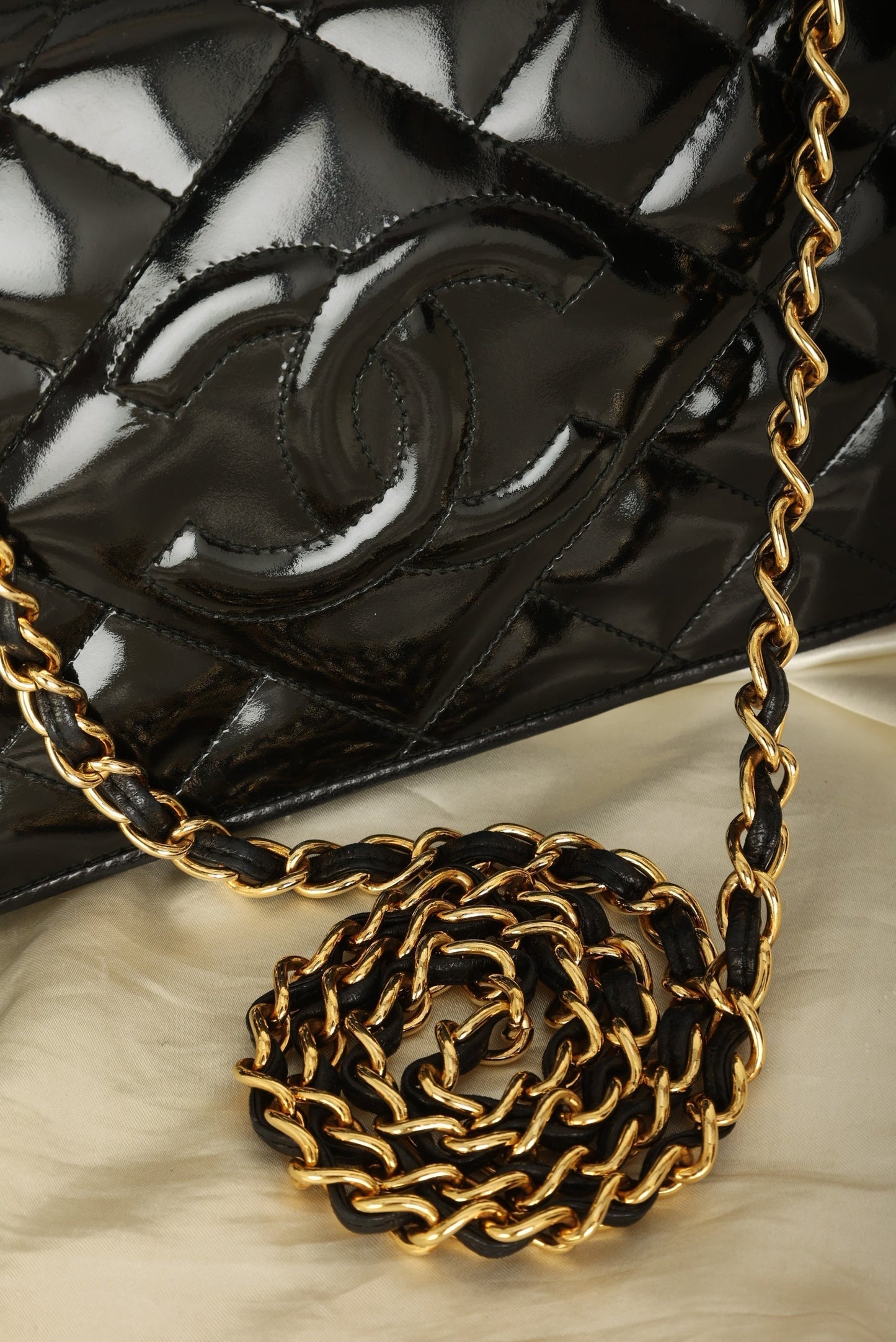 Chanel Patent Timeless Mini Full Flap