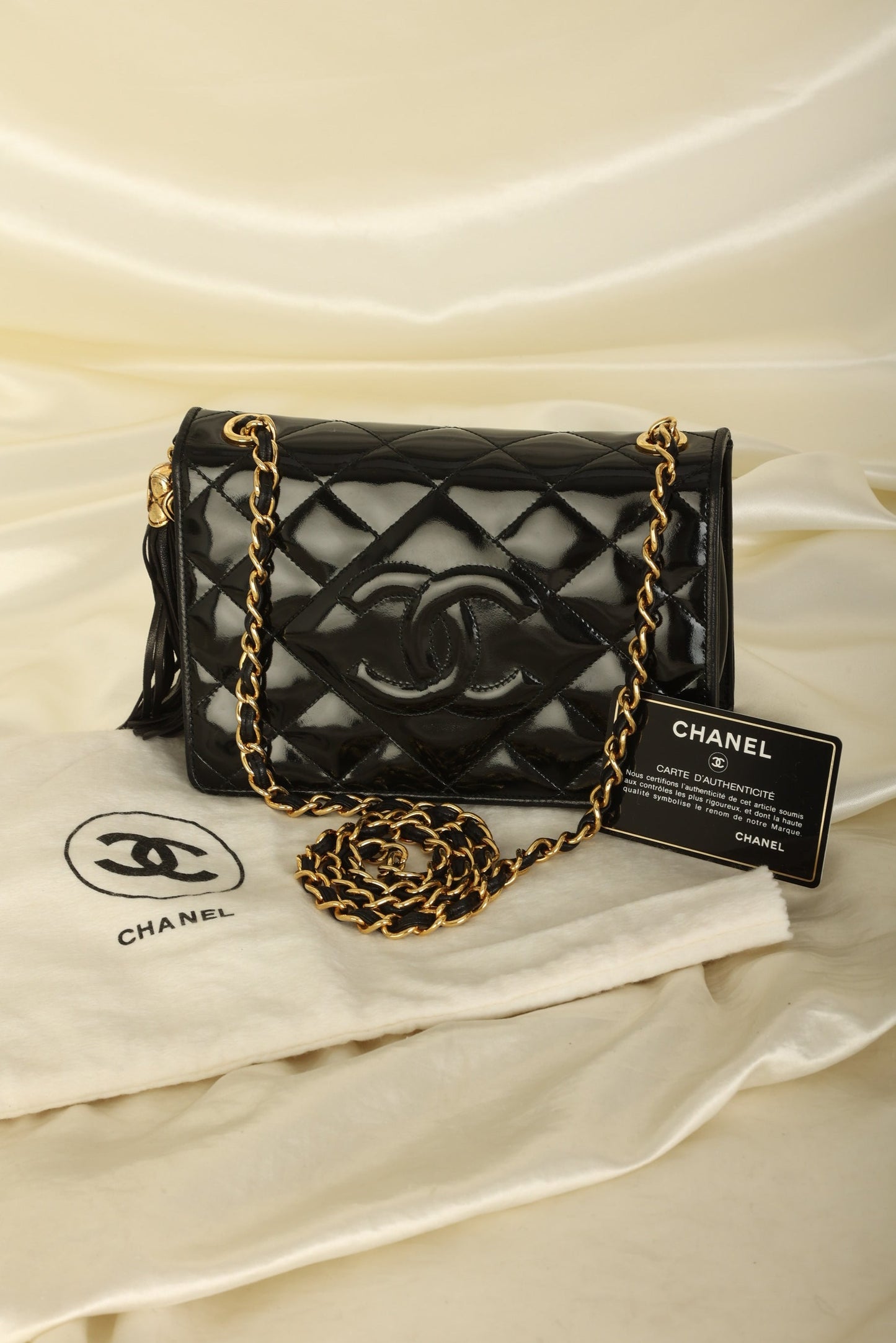 Chanel Patent Timeless Mini Full Flap