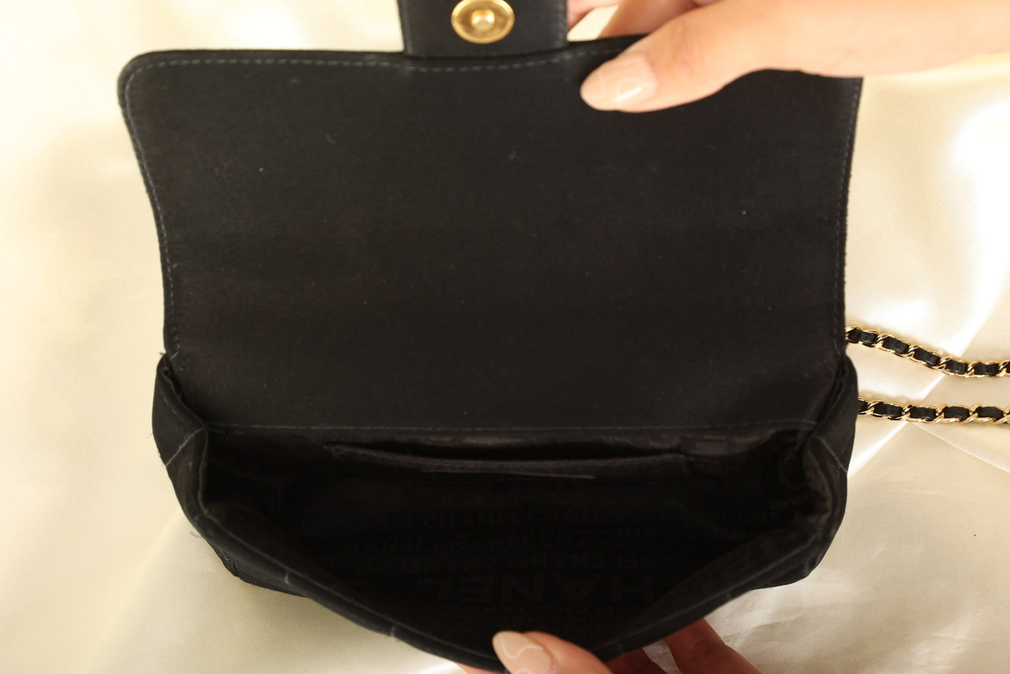 Chanel Satin Mini Chocolate Bar Flap