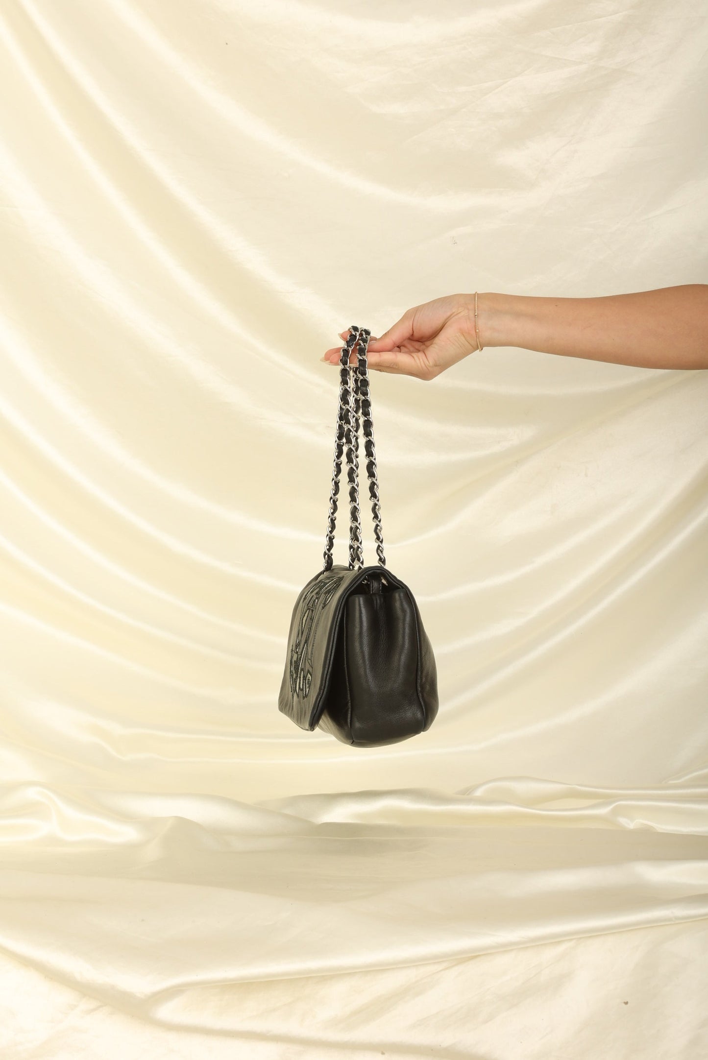 Chanel 2008 Lambskin Coco Mark Flap