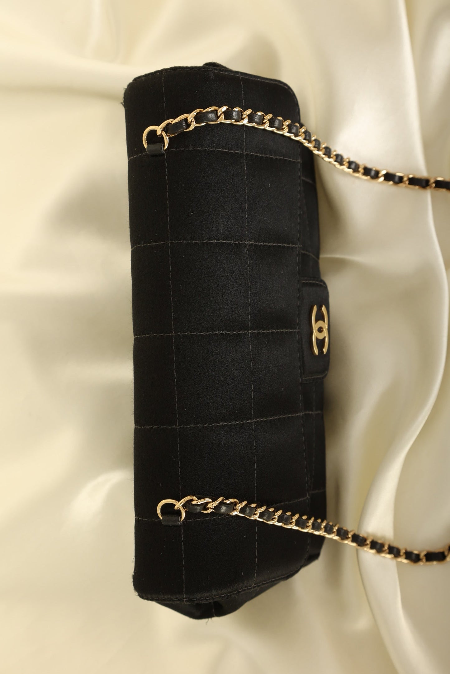 Chanel Satin Mini Chocolate Bar Flap