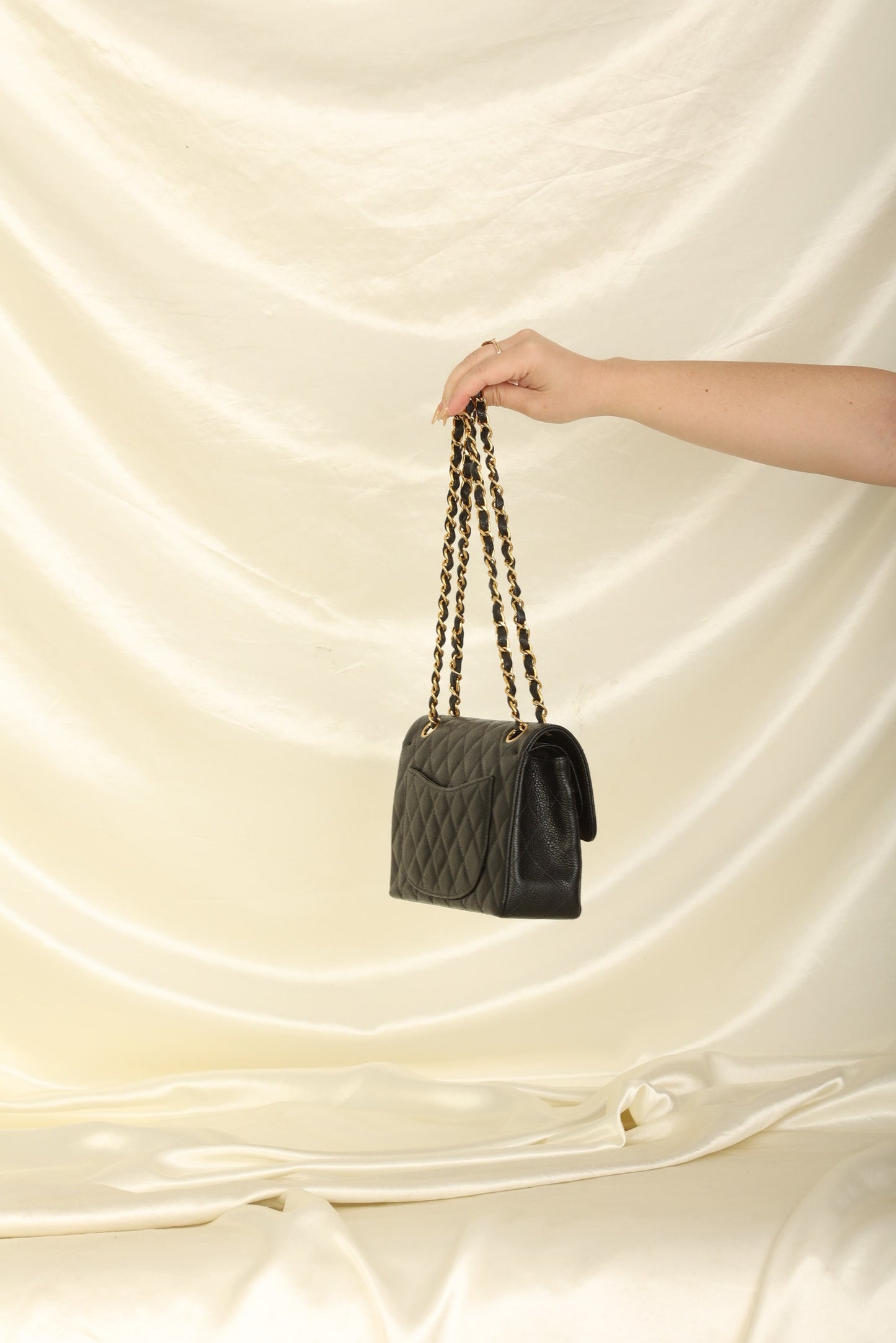 Chanel 2003 Caviar Small Double Flap