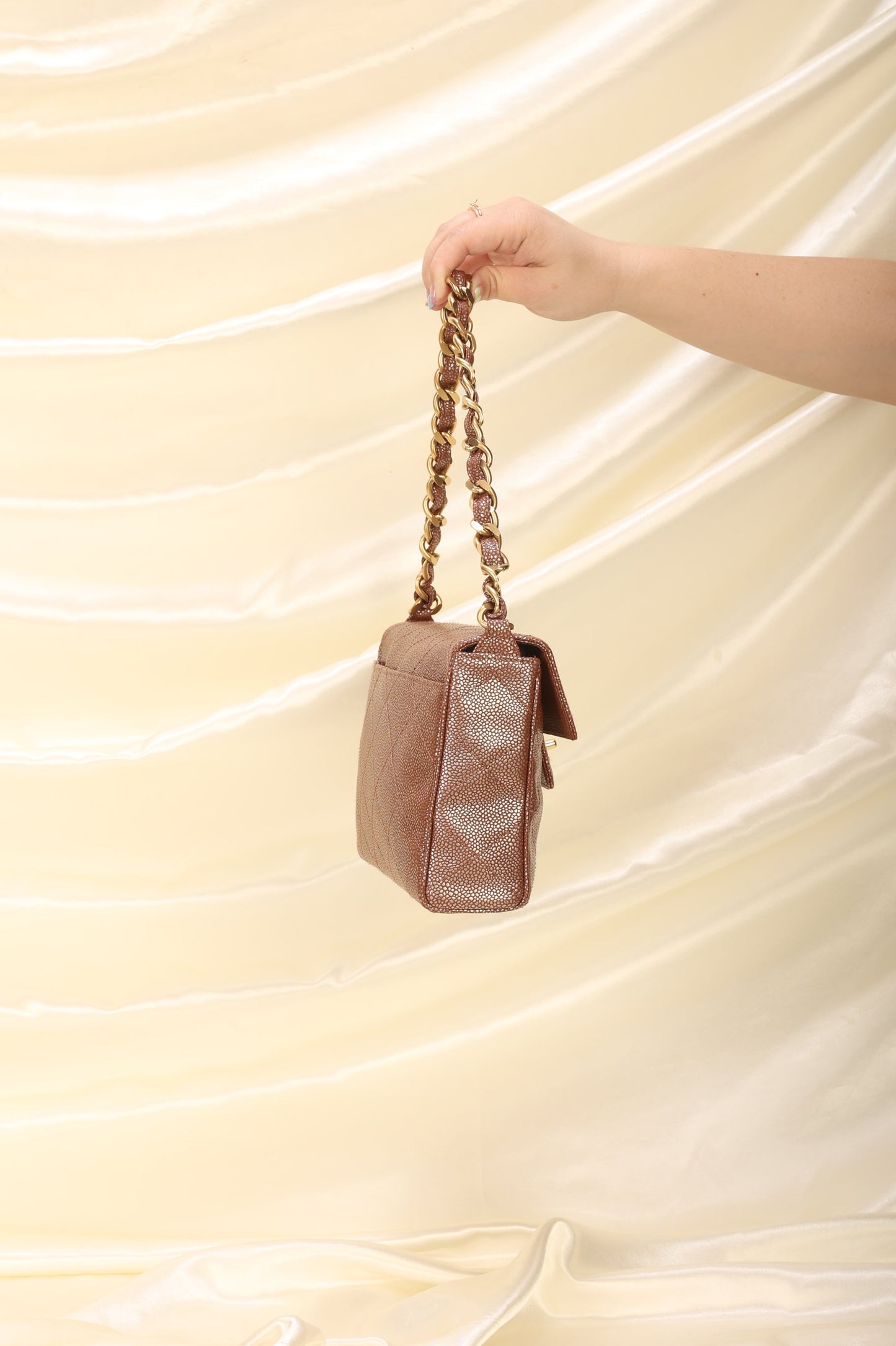 Chanel Caviar Iridescent Flap Bag