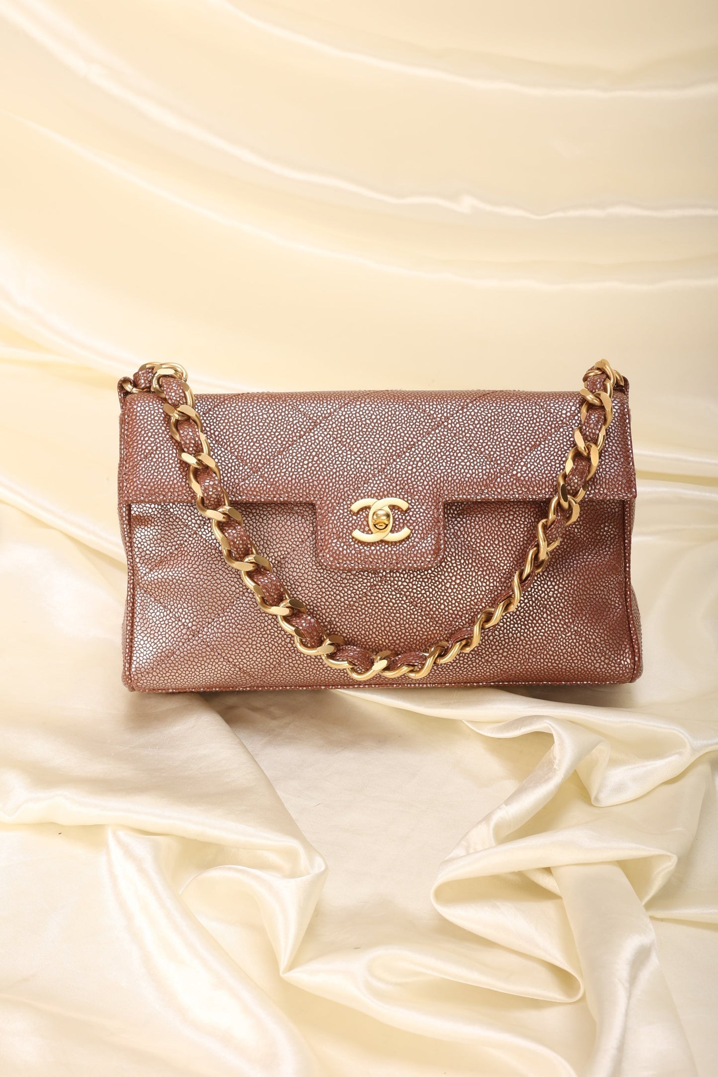 Chanel Caviar Iridescent Flap Bag