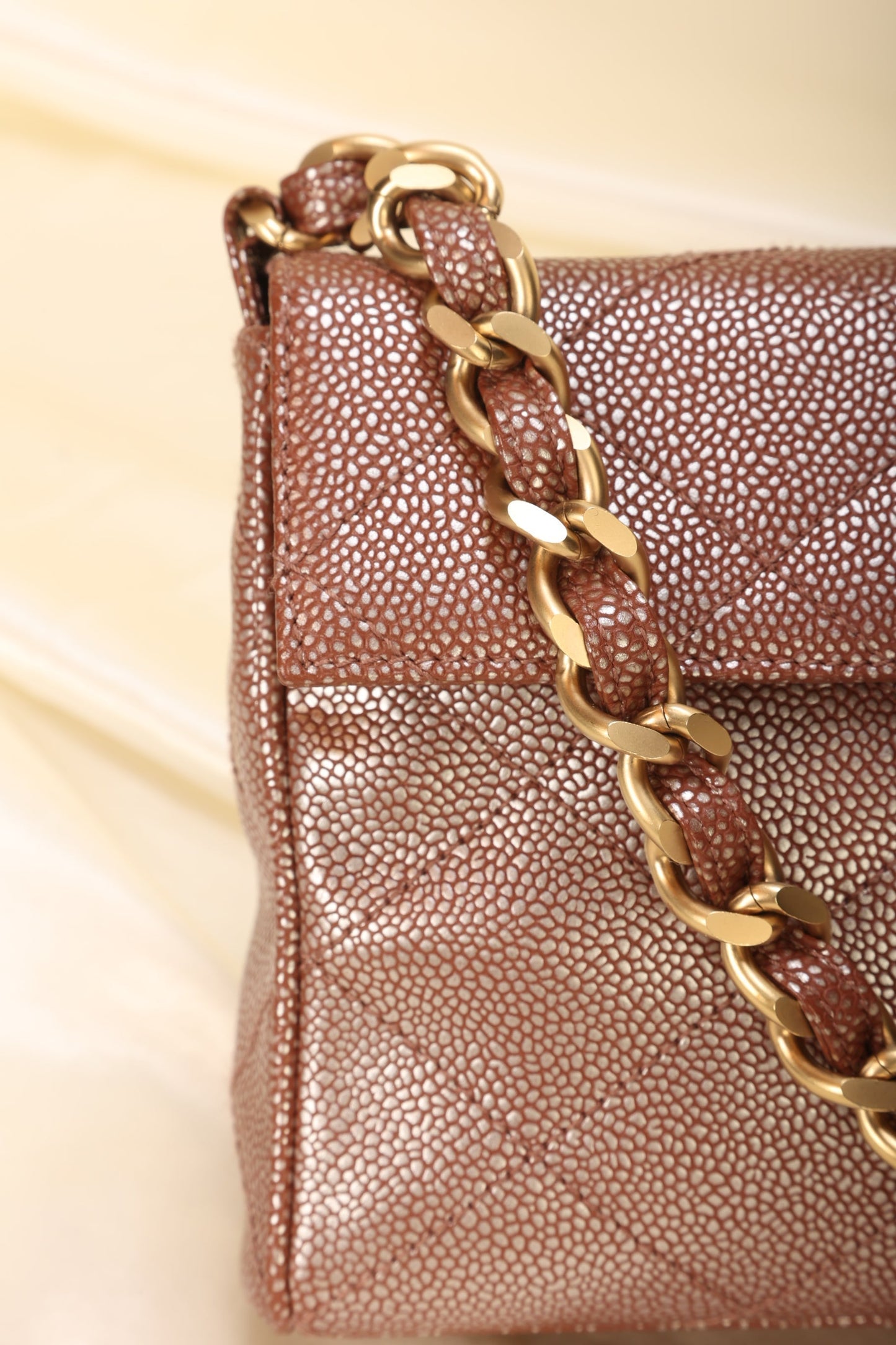 Chanel Caviar Iridescent Flap Bag