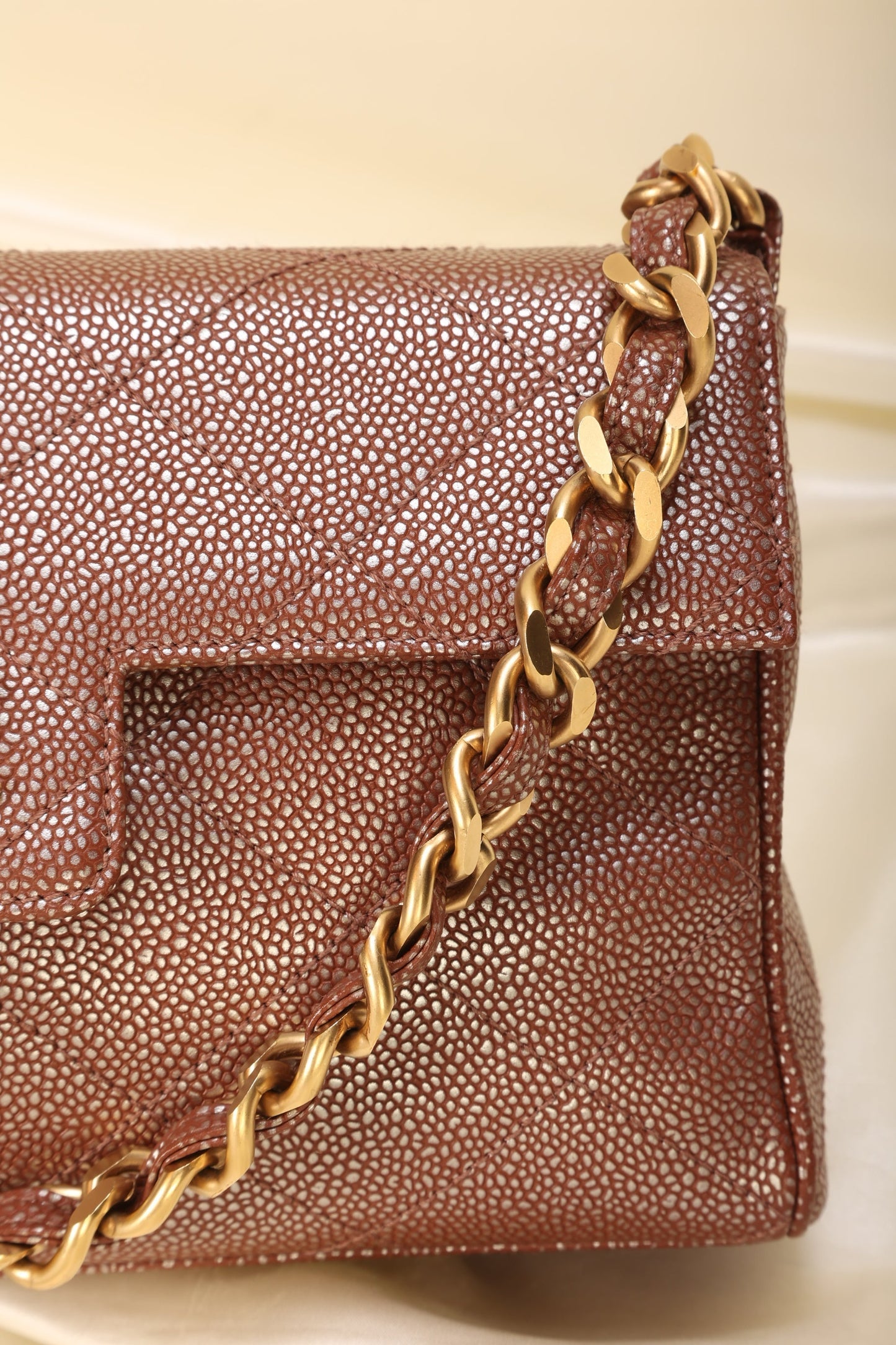 Chanel Caviar Iridescent Flap Bag