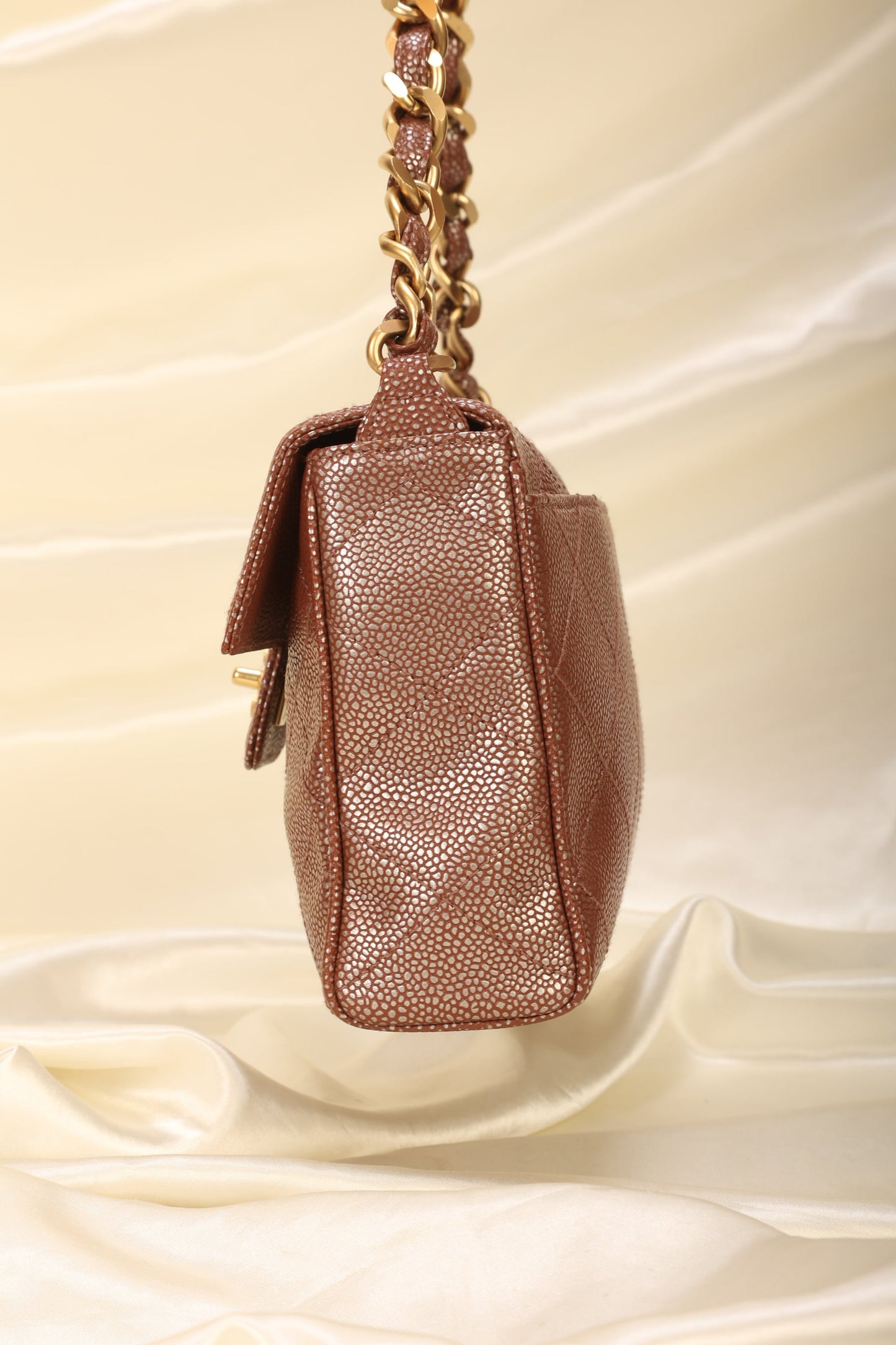 Chanel Caviar Iridescent Flap Bag