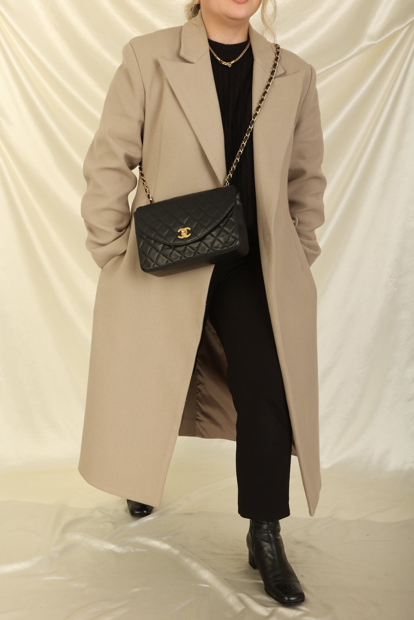 Chanel 1989 Lambskin Single Round Flap