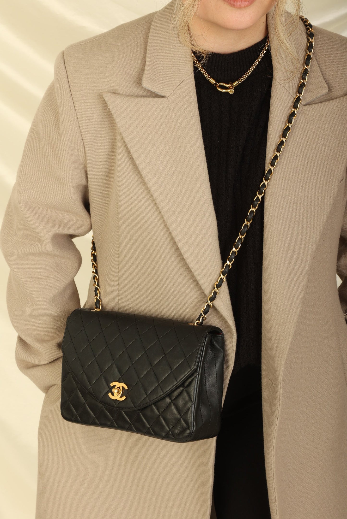Chanel 1989 Lambskin Single Round Flap