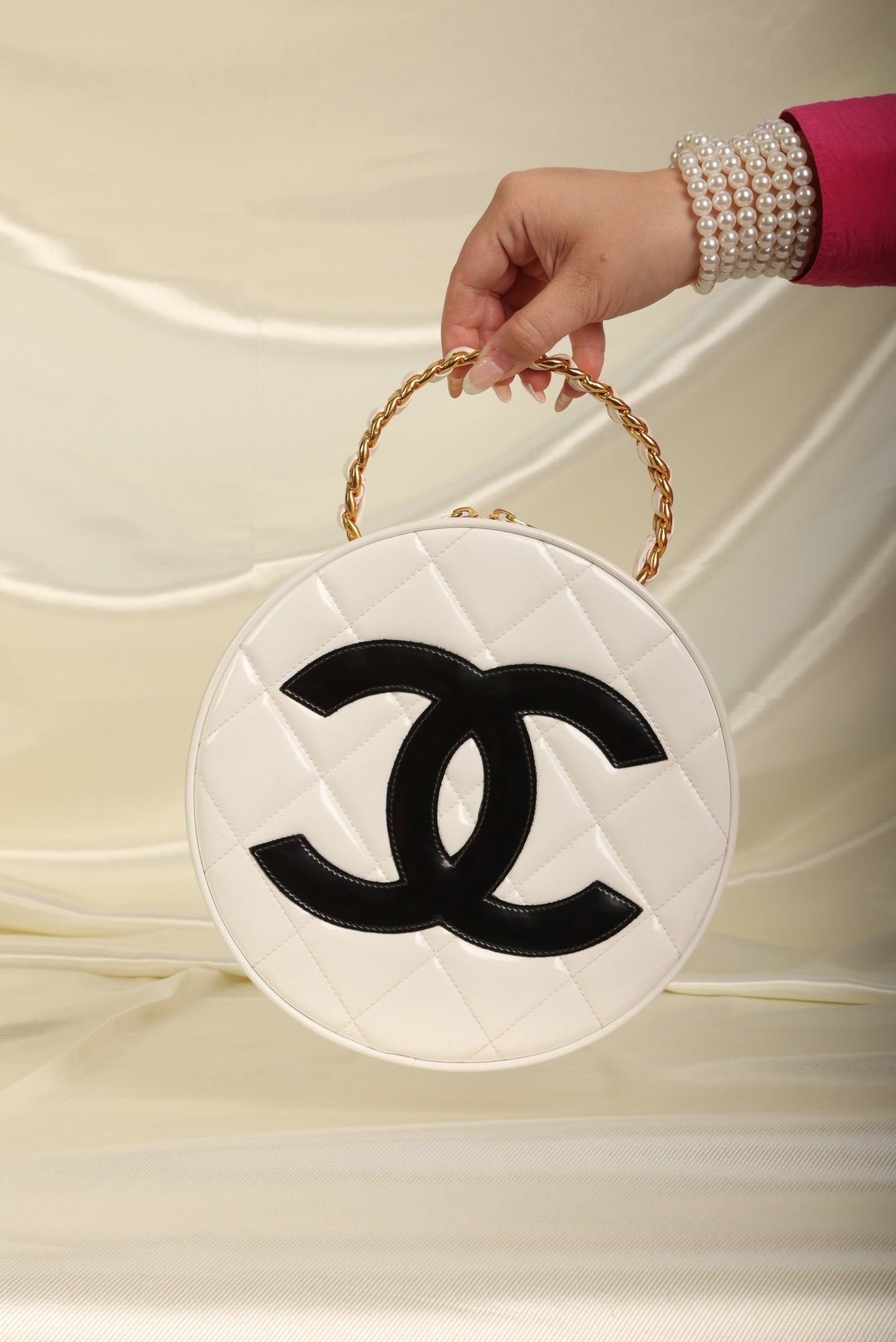 Chanel Patent Coco Circle Top Handle