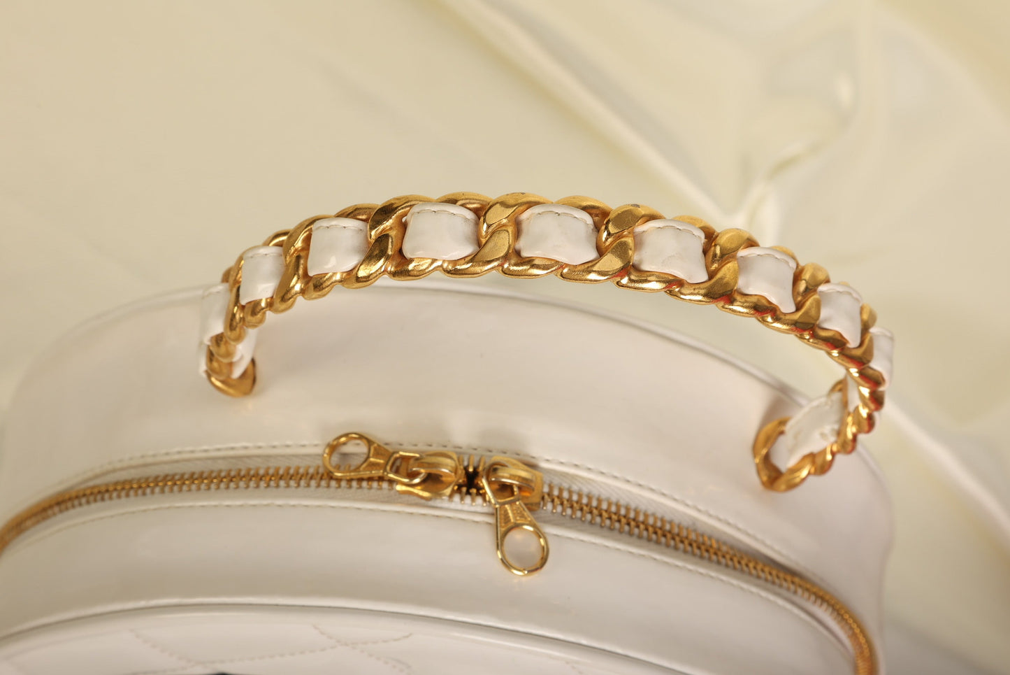 Chanel Patent Coco Circle Top Handle