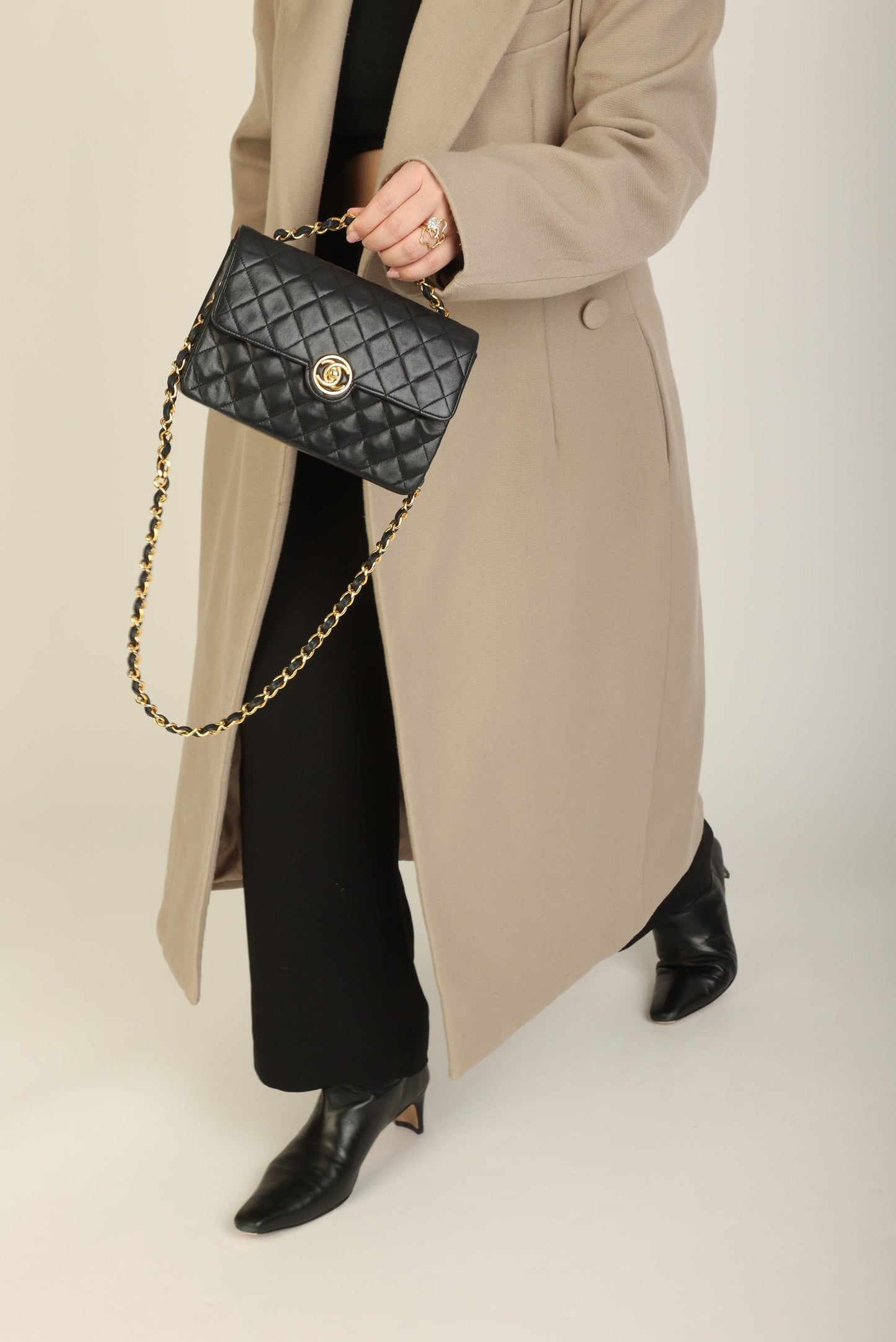 Chanel 1989 Lambskin Mini Flap Bag