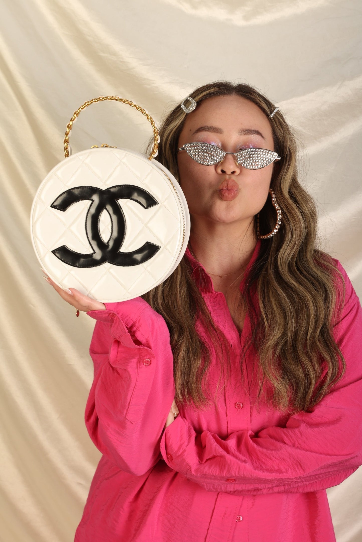 Chanel Patent Coco Circle Top Handle
