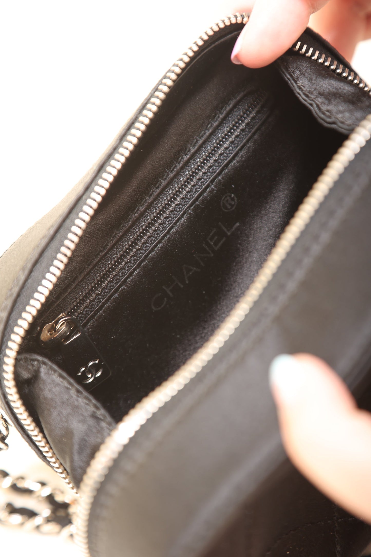 Chanel Satin Mini Box Bracelet Bag