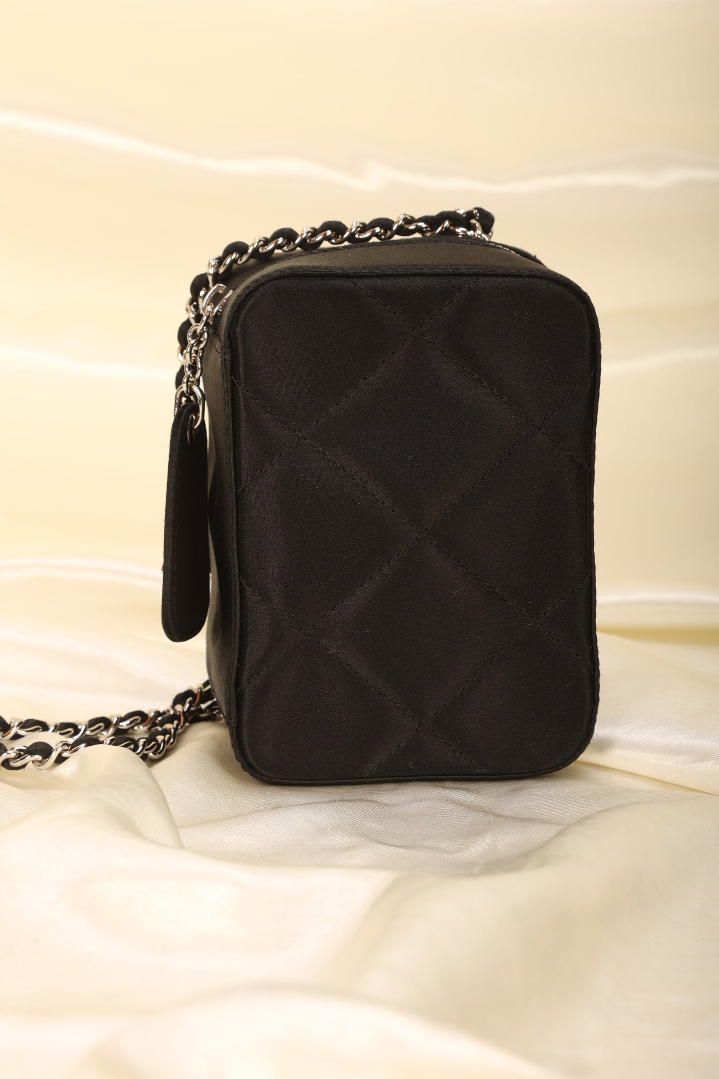 Chanel Satin Mini Box Bracelet Bag